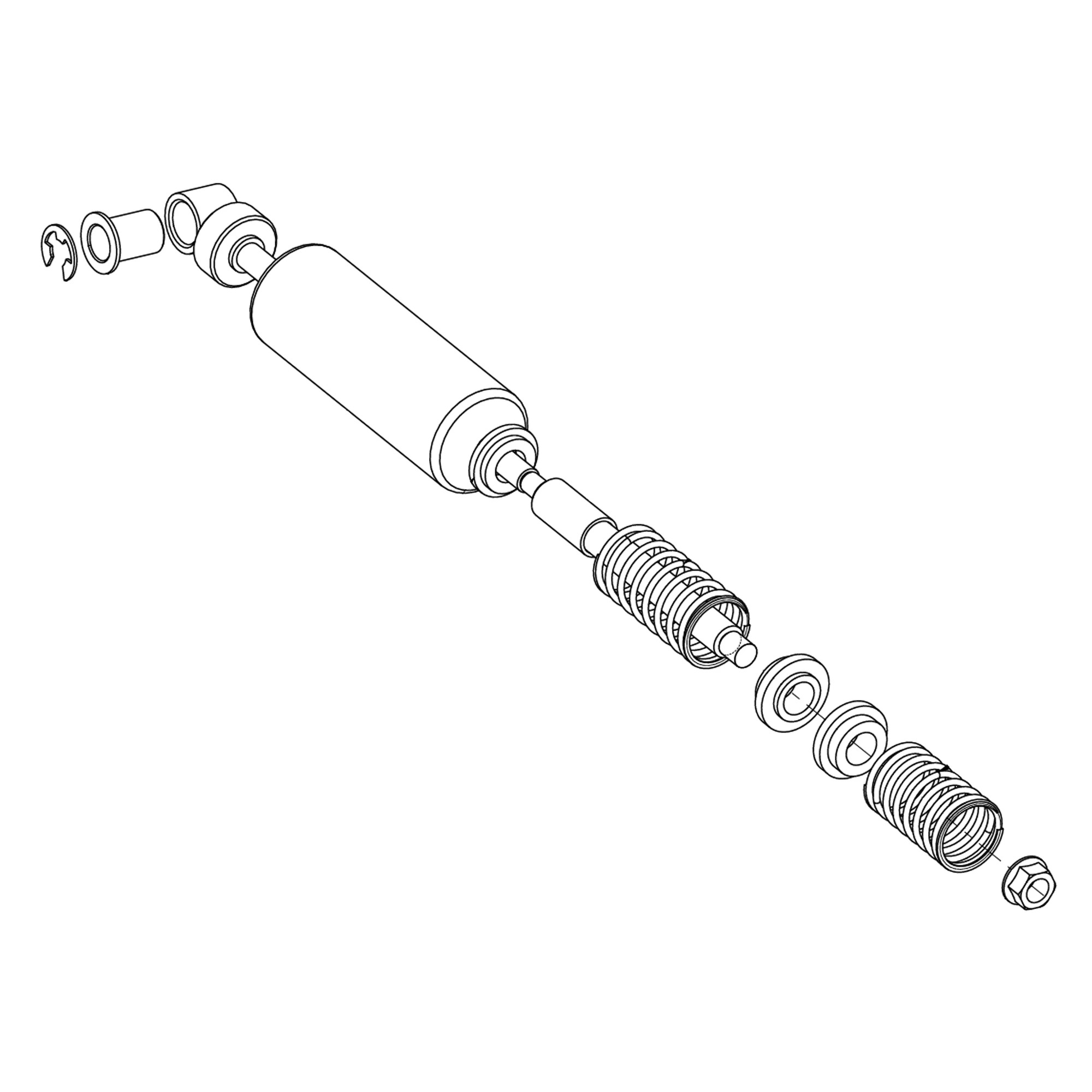 John Deere Fore-Aft Seat Shock Absorber Kit - RE188716