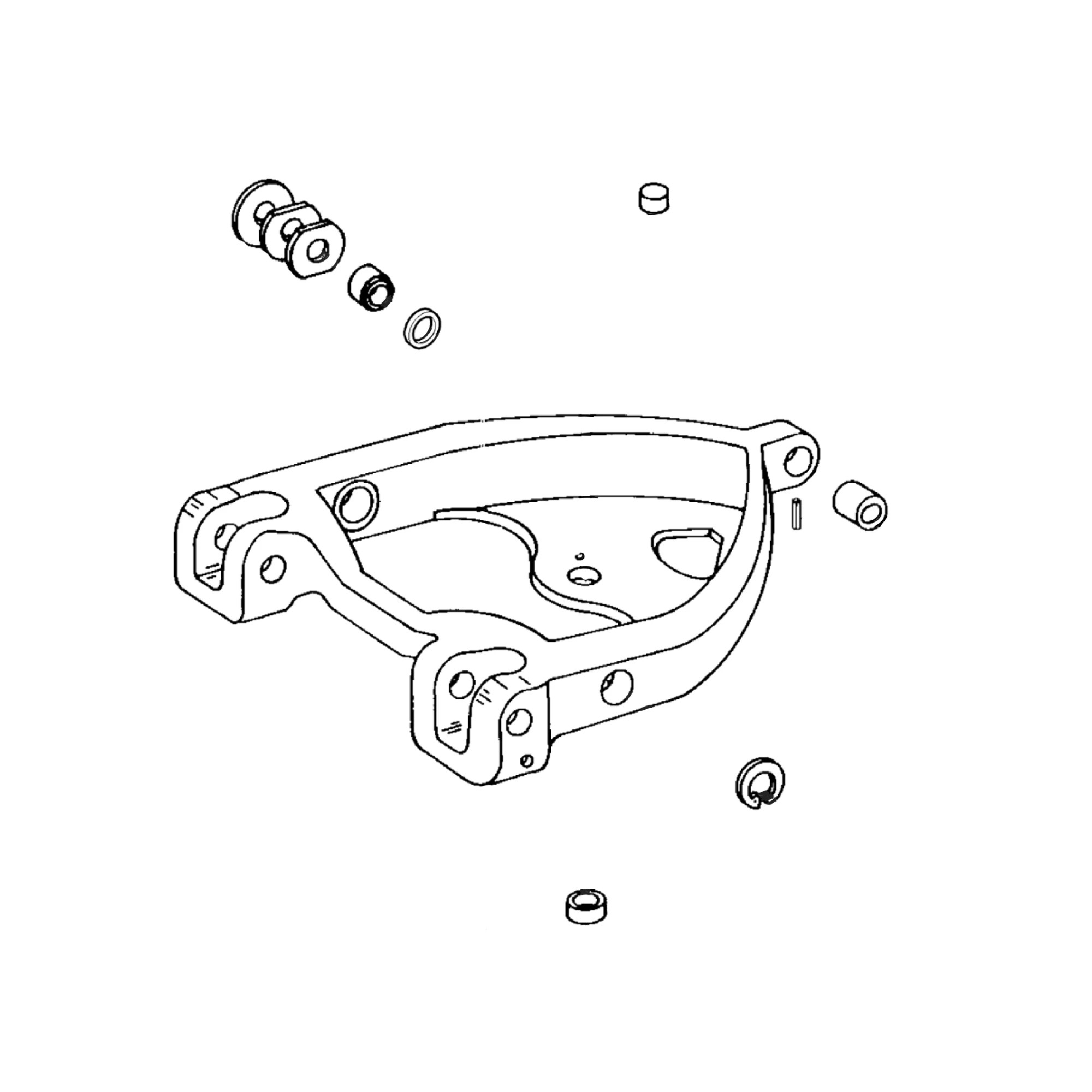 John Deere Front Drawbar Support - R82339