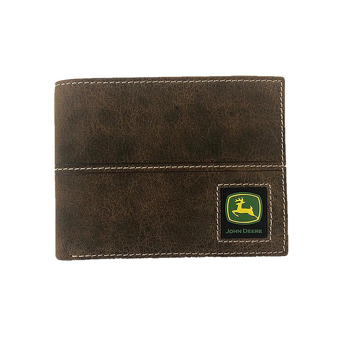 "Distressed Leather Bifold"