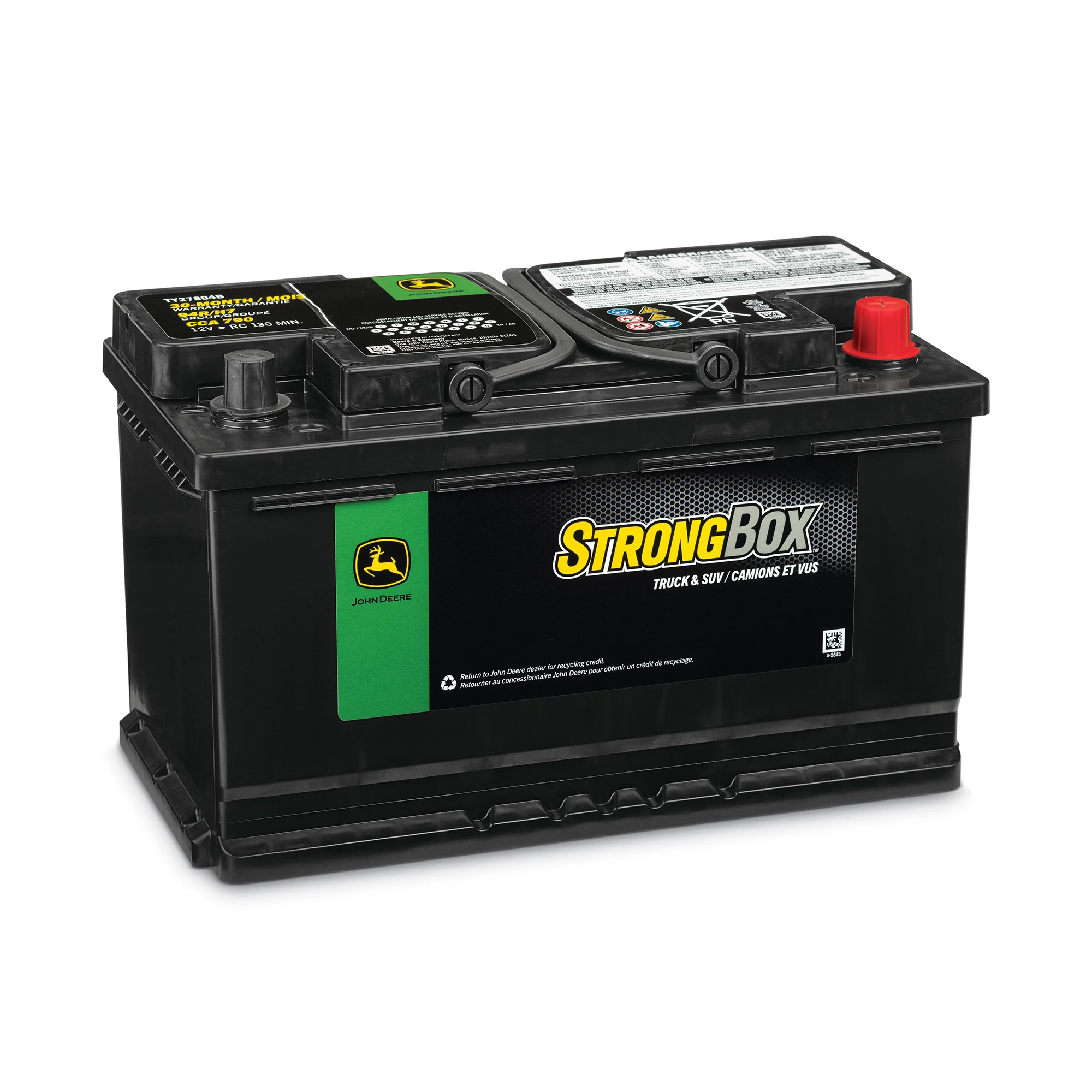 TY27804B: 12 Volt Battery, Wet Charged, 80 Ah, 790 CCA, 94R