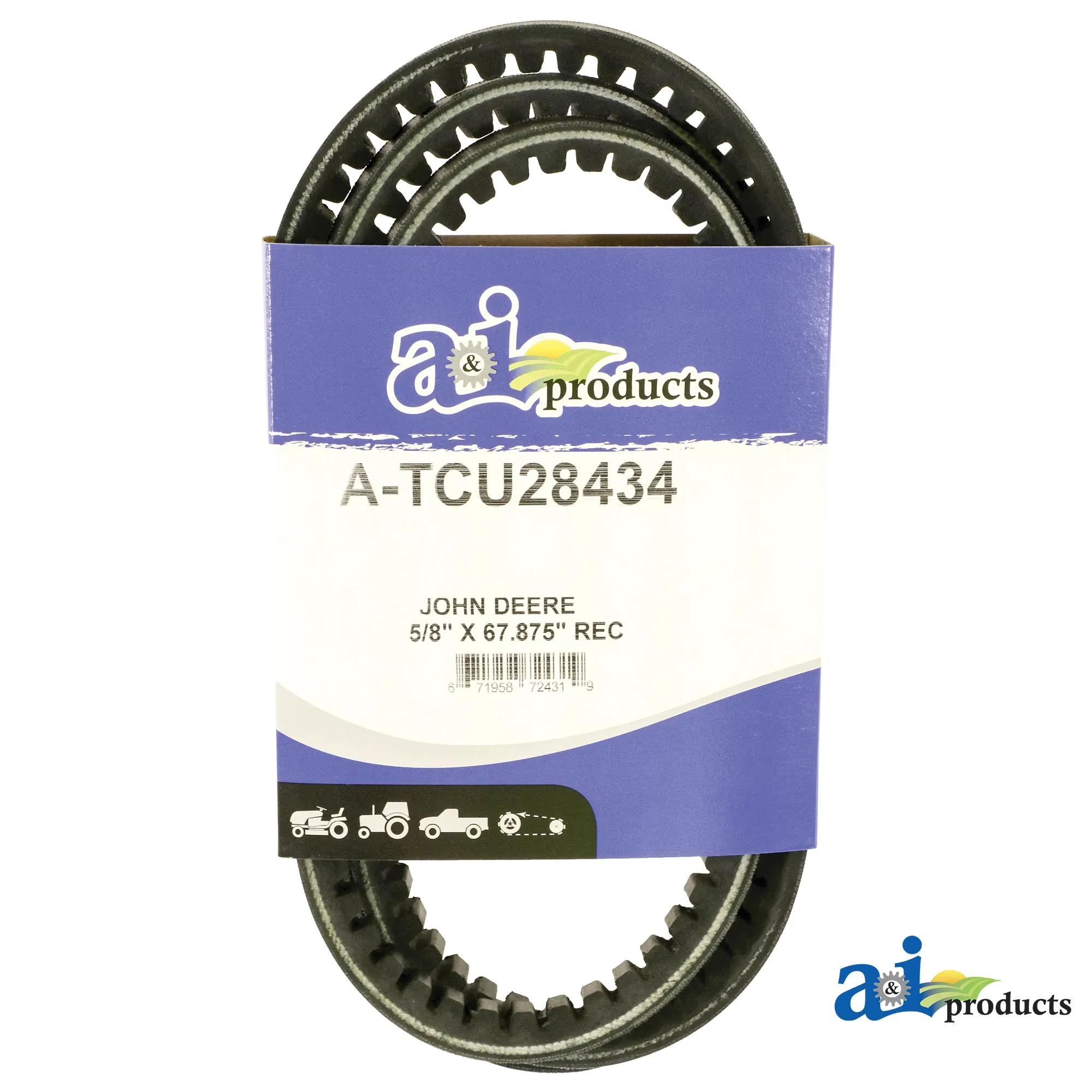 A&I Products Traction Drive V-Belt, Effective Length 1722.7 mm (67.8 inch) - A-TCU28434