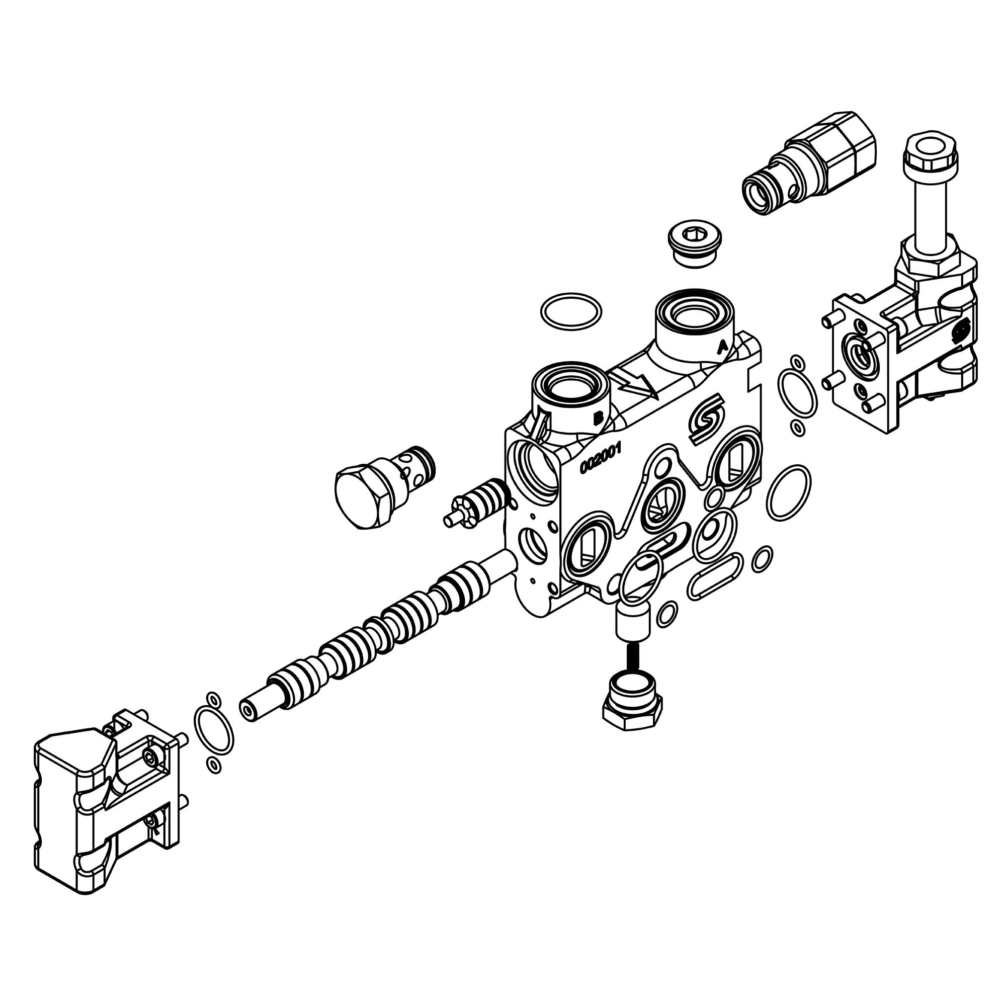 John Deere Platform Automatic Block Control Valve - AXE18751