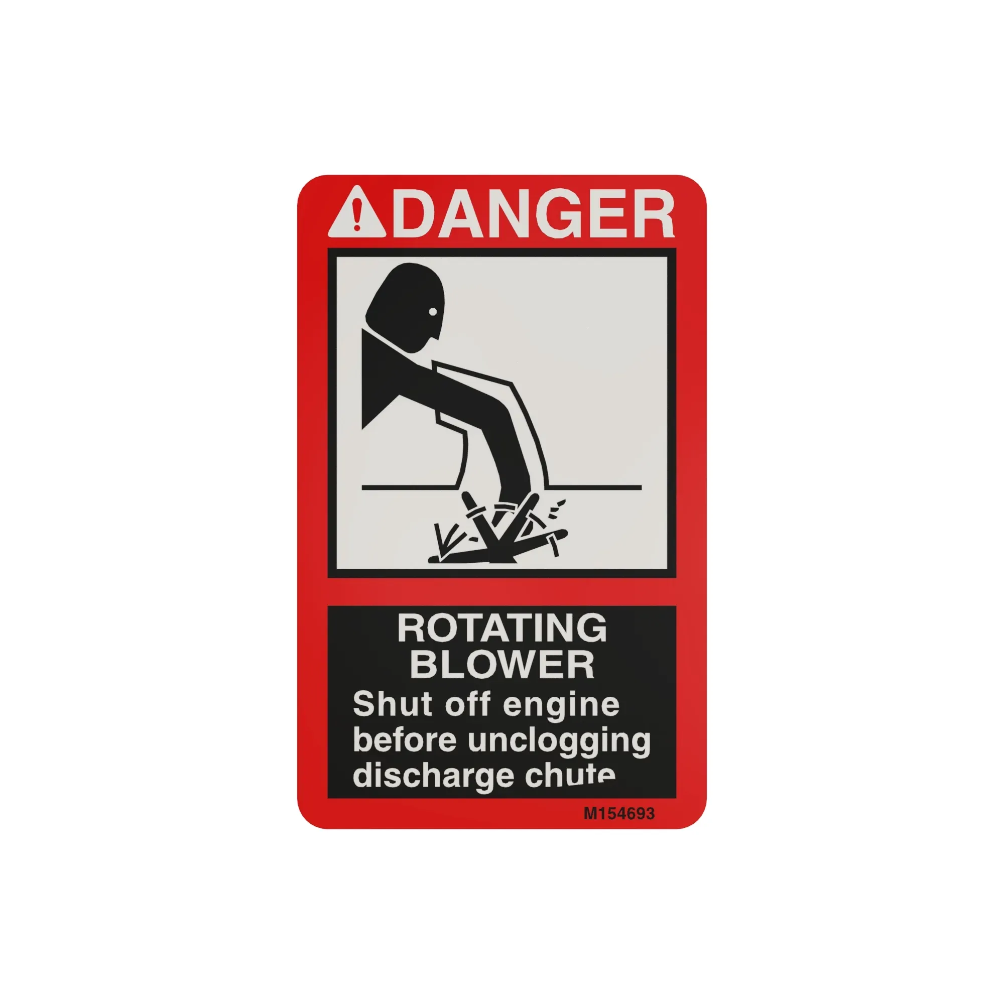 John Deere Rotating Parts Warning Label - M154693