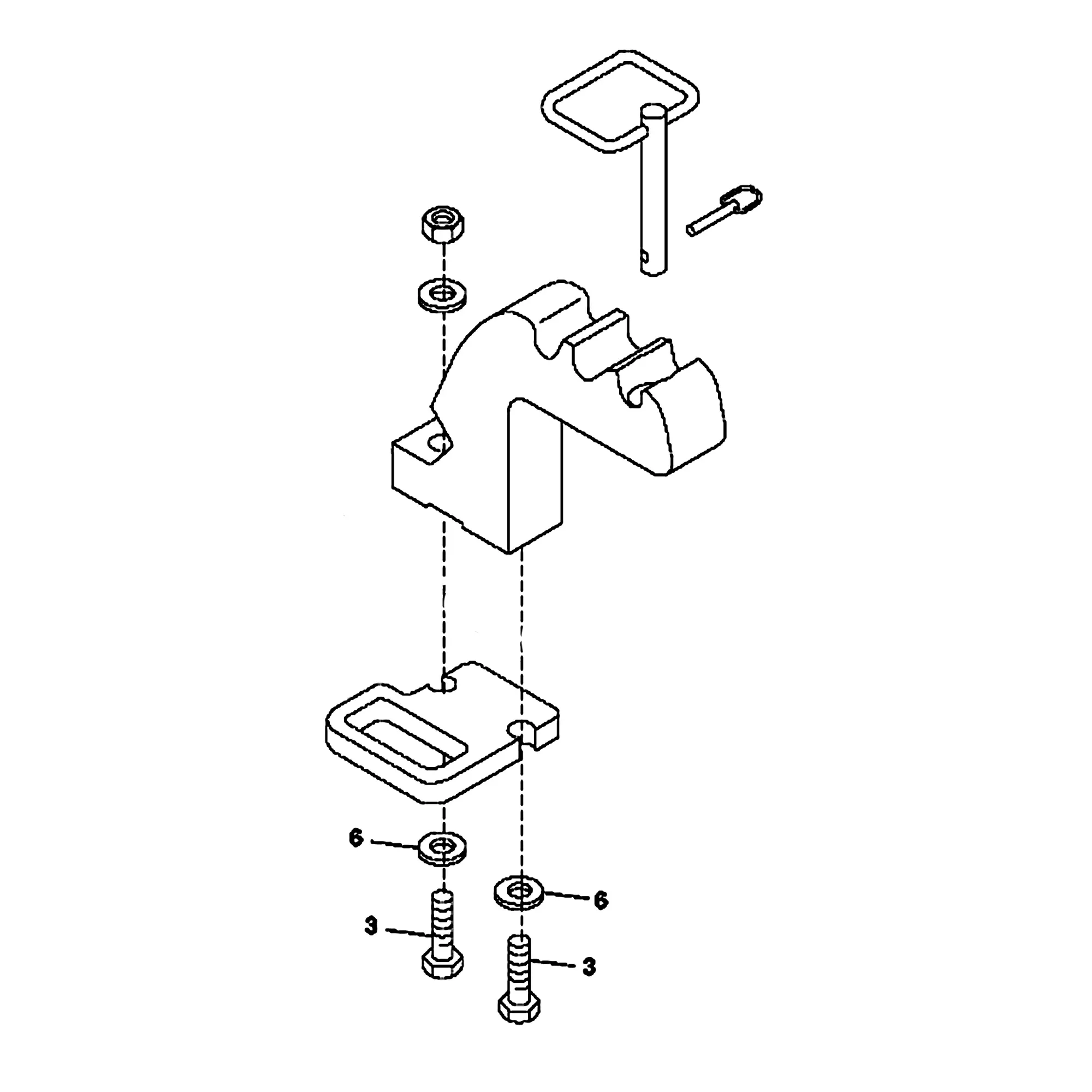 John Deere Clevis, Category 3 - RE575227