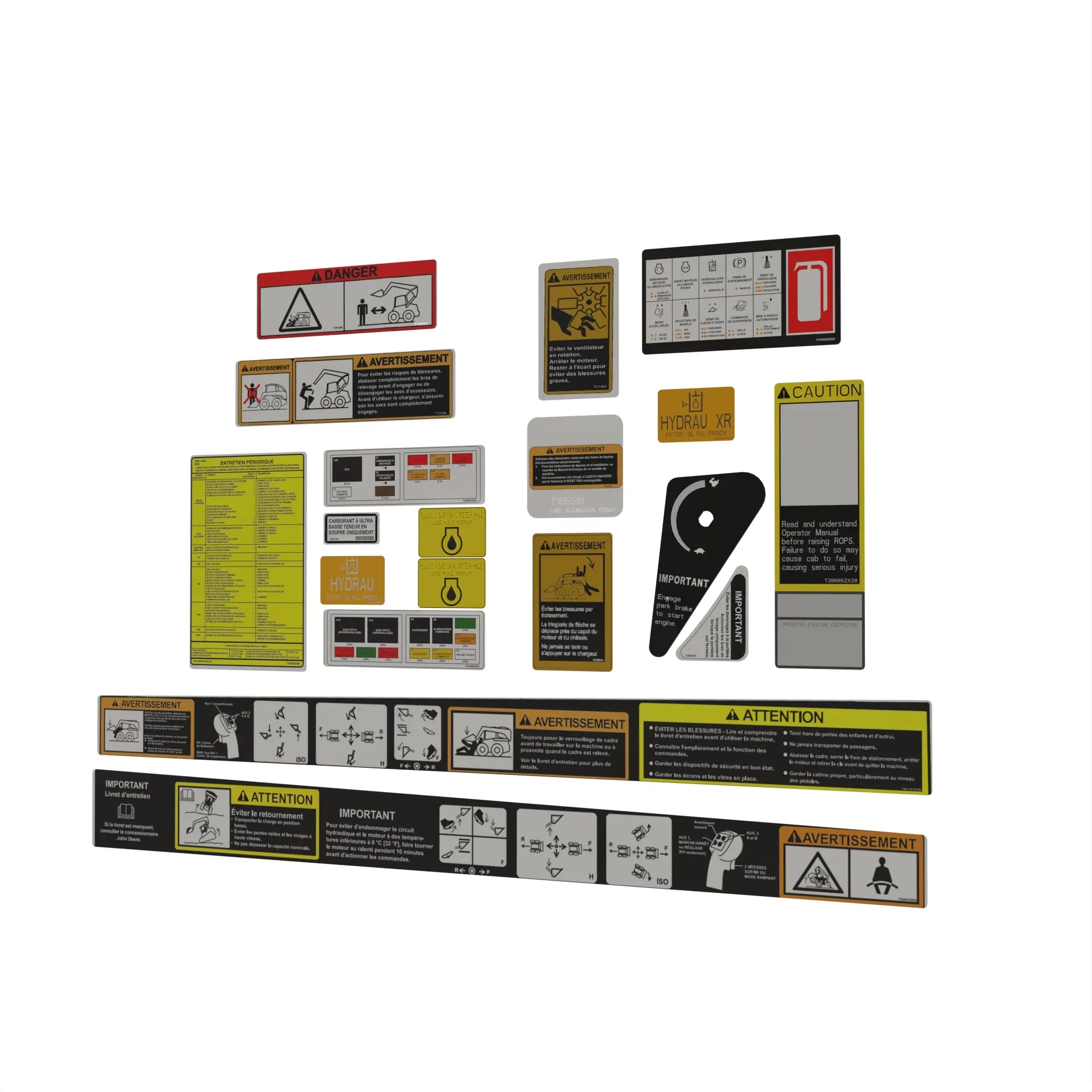 John Deere Label Kit French - AT545249