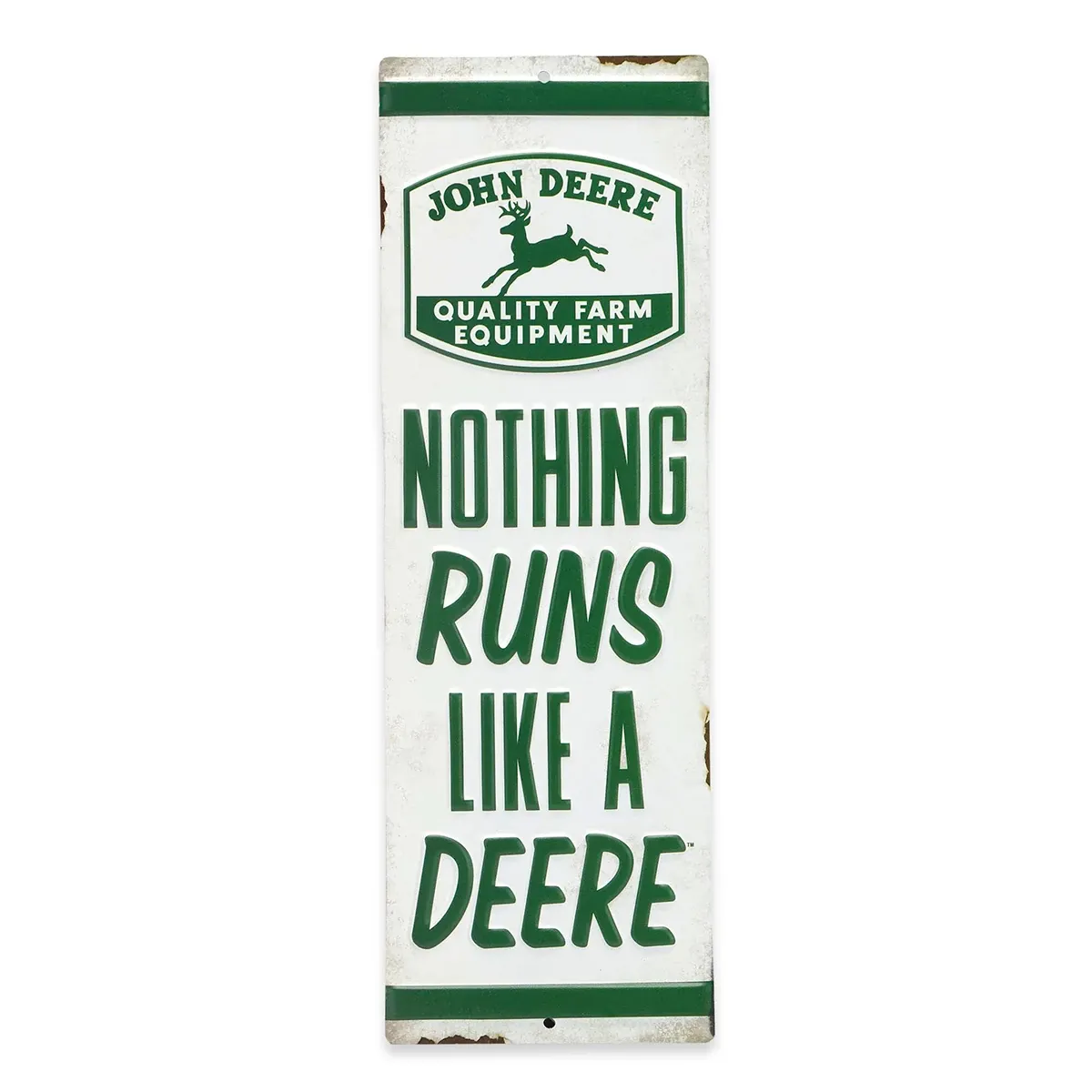 Nothing Runs Like a Deere Metal Sign