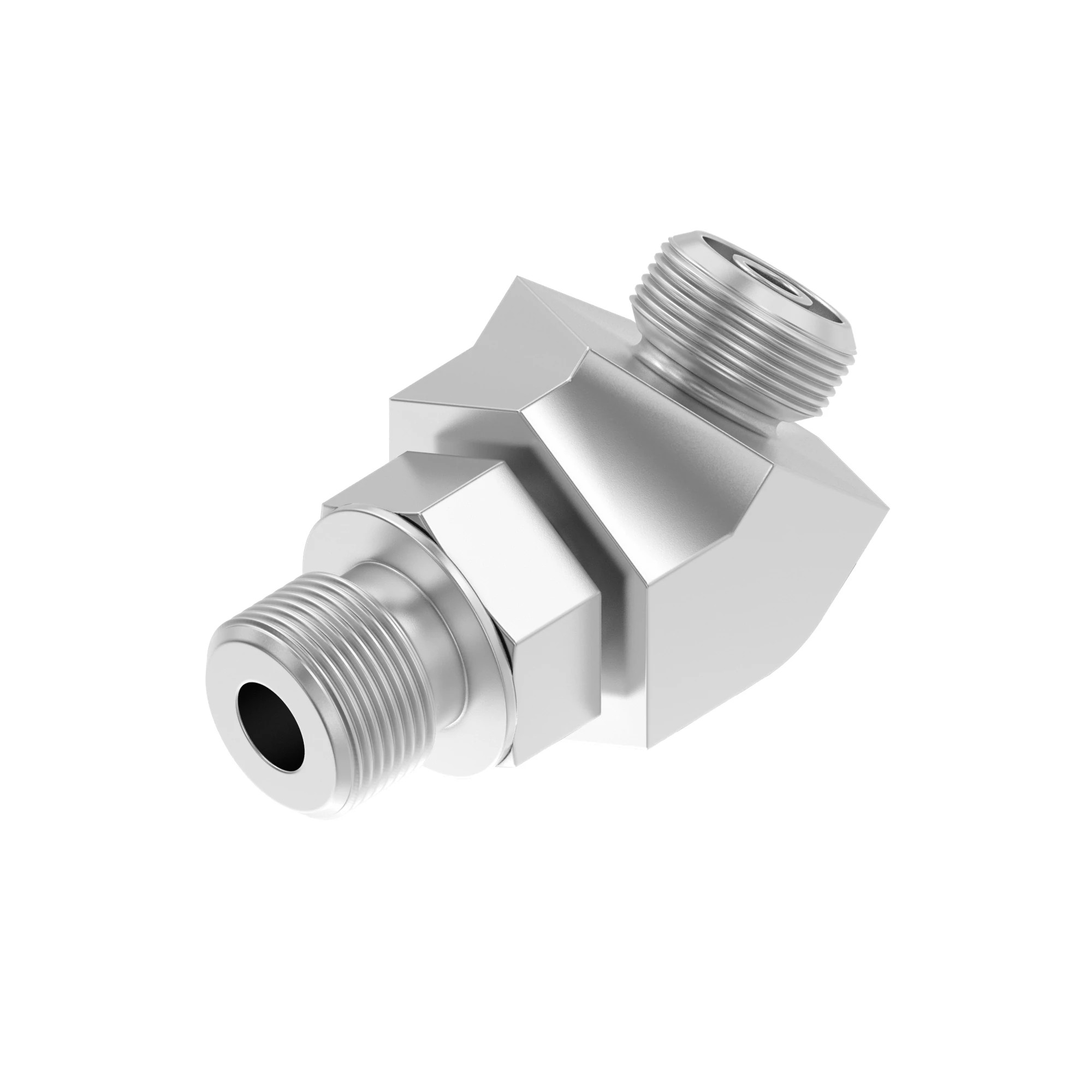 45 DEG SGT THD,ORFS, W/ MET HEX