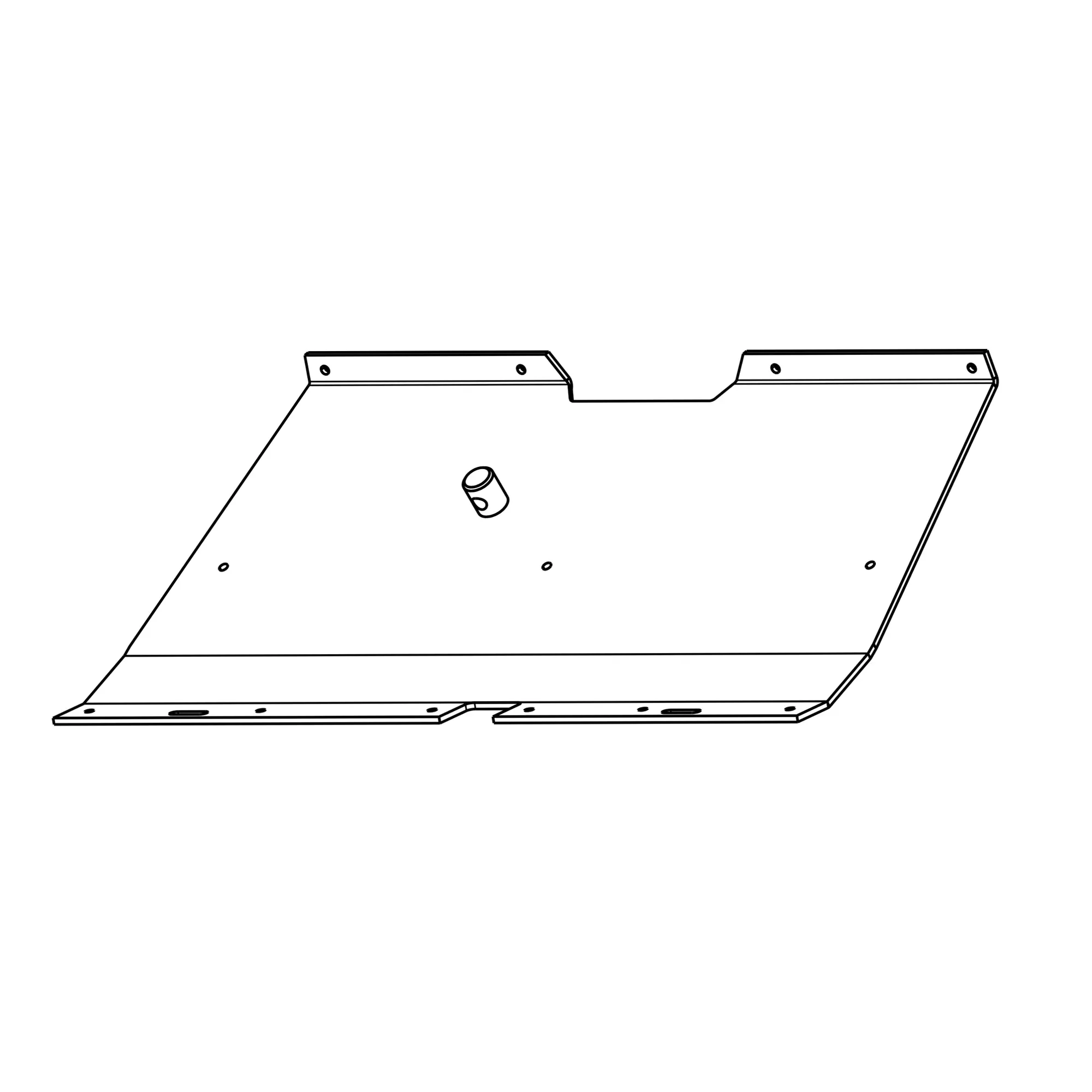 John Deere Intermediate Skid Shoe Skid Plate - DQ31779