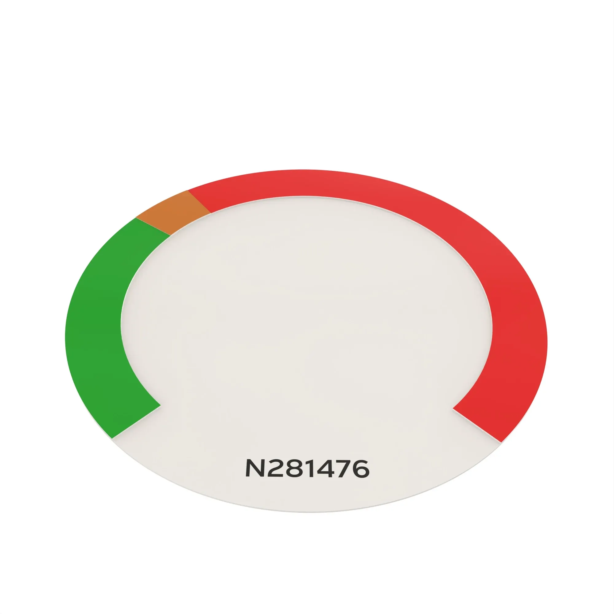 John Deere Pressure Gauge Label - N281476