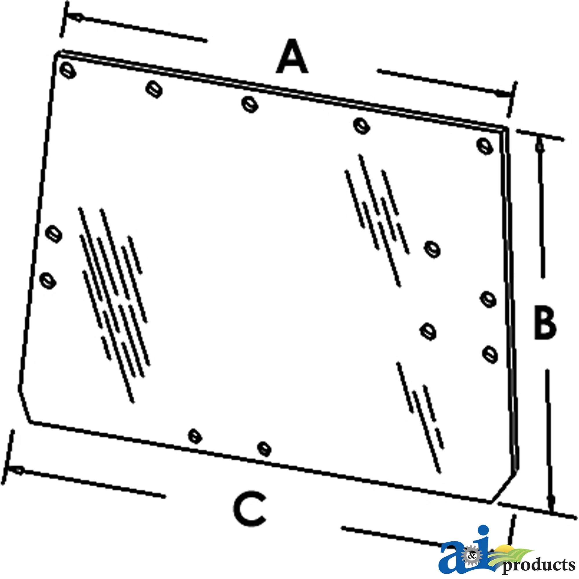A&I Products Rear Cab Windowpane - A-L36606