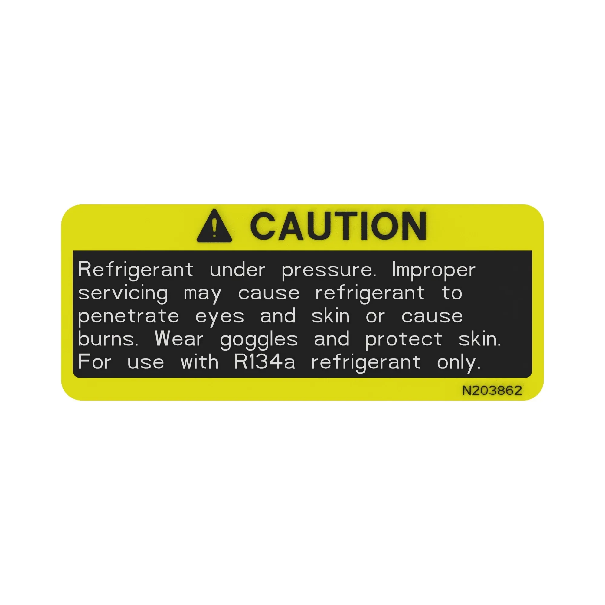 John Deere Refrigerant Label - N203862