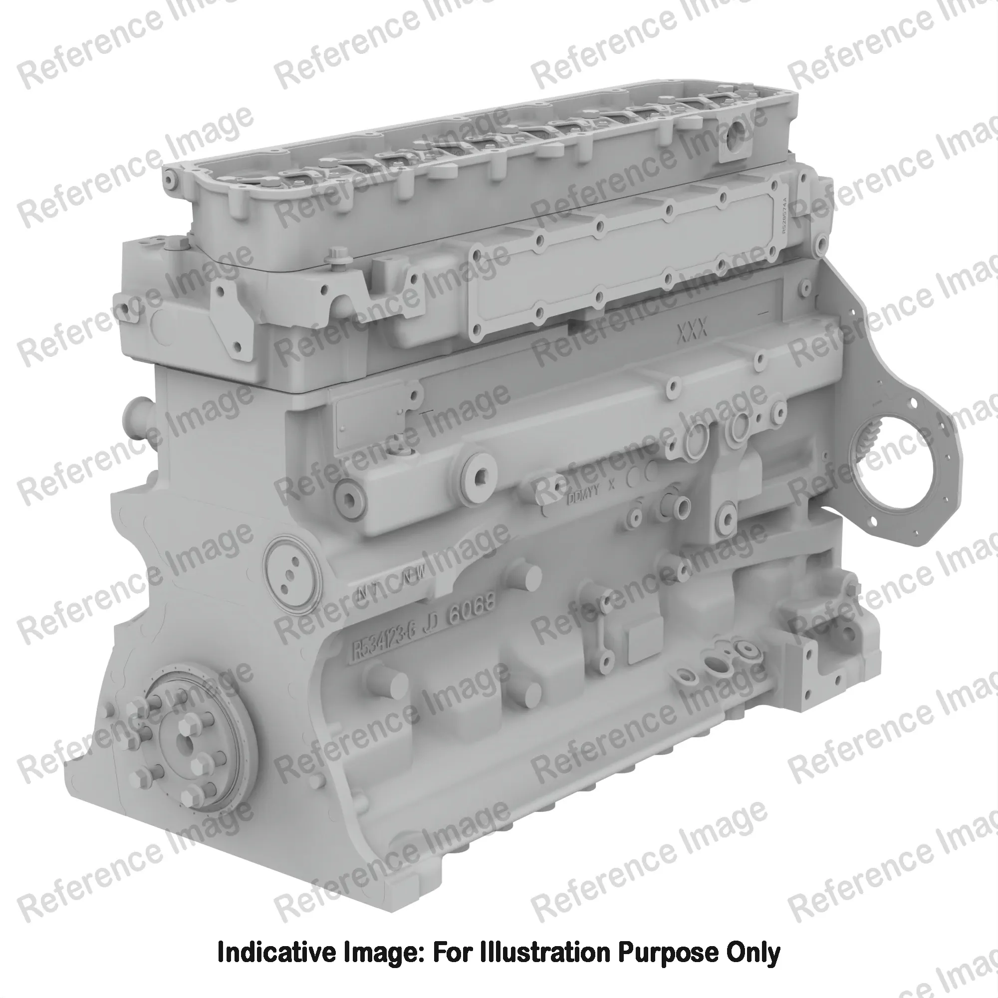 John Deere Complete Block Assembly, 6 Cylinder - RG23094
