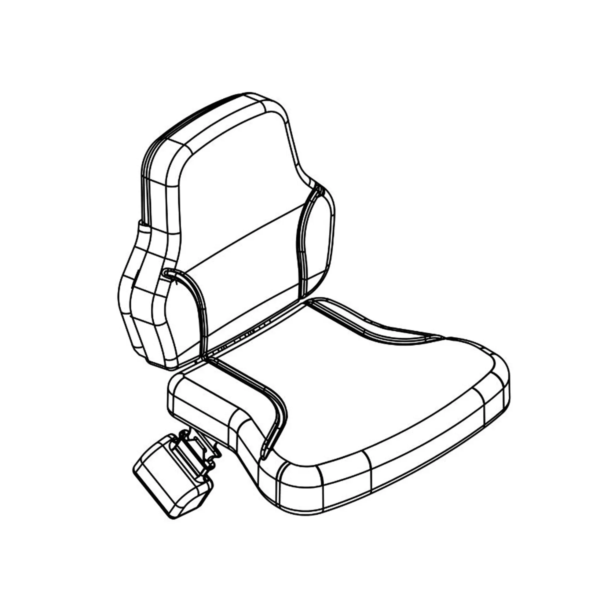 John Deere Passenger Seat - BL16533