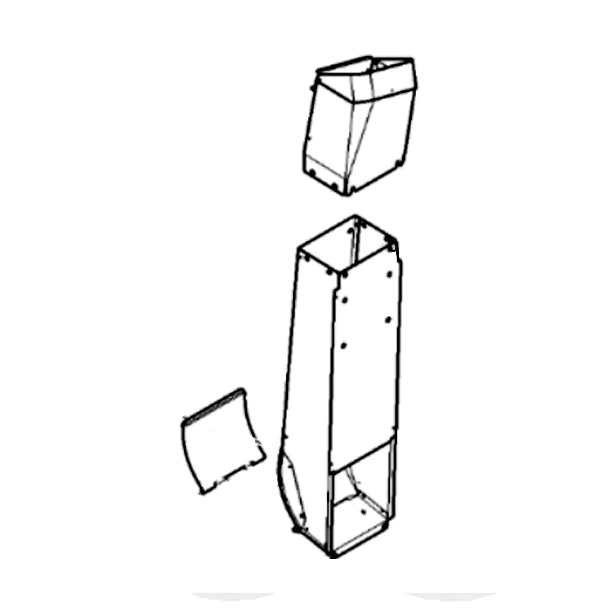 John Deere Outer Air Duct Attachment - BKK10121