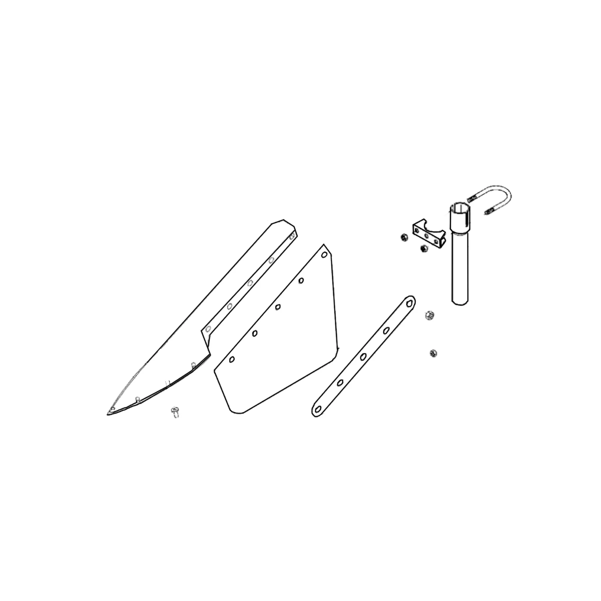 John Deere Outer Gatherer Sheet Extension Kit - BH81180