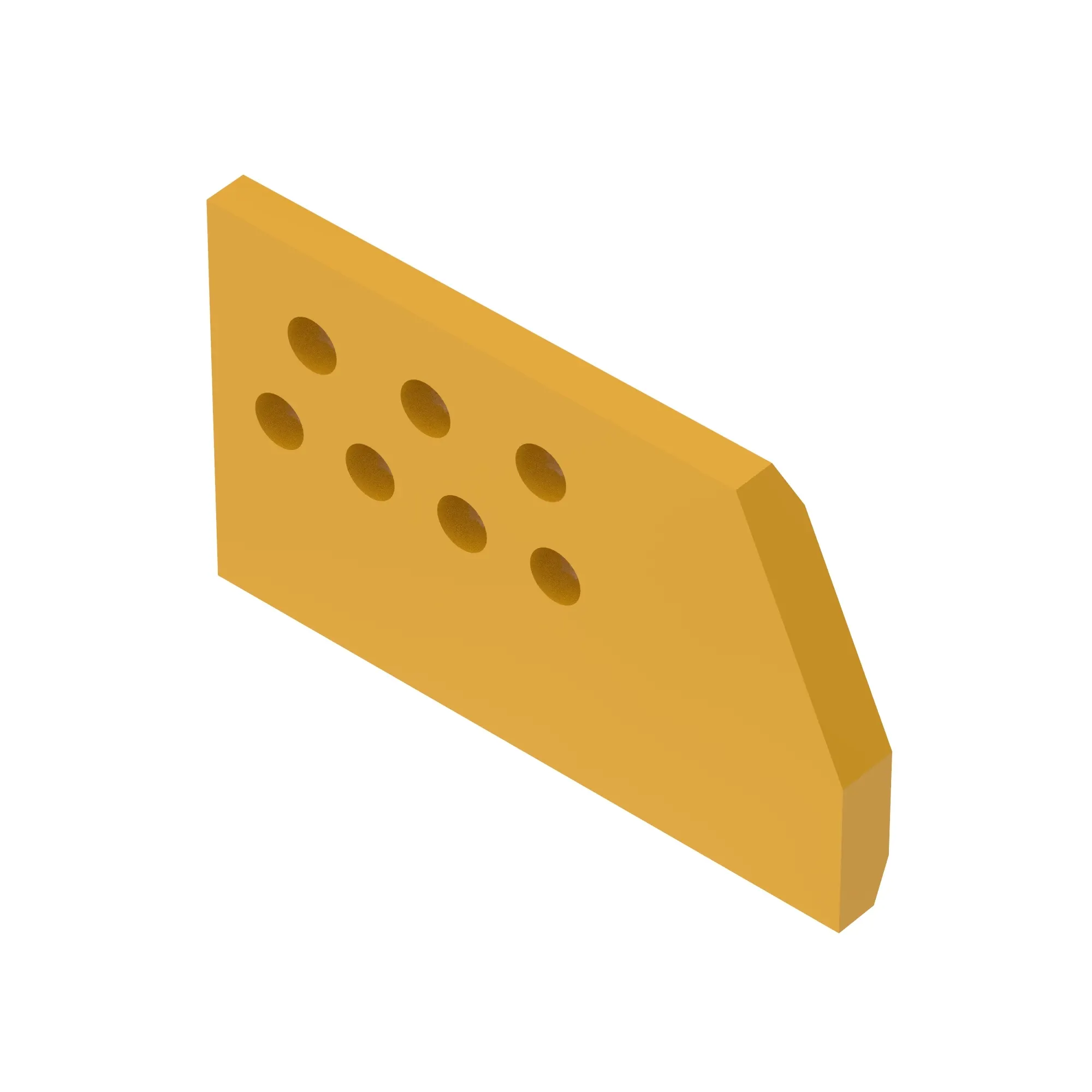 John Deere Heavy Duty Blade End Bit, Left Side - T1003140