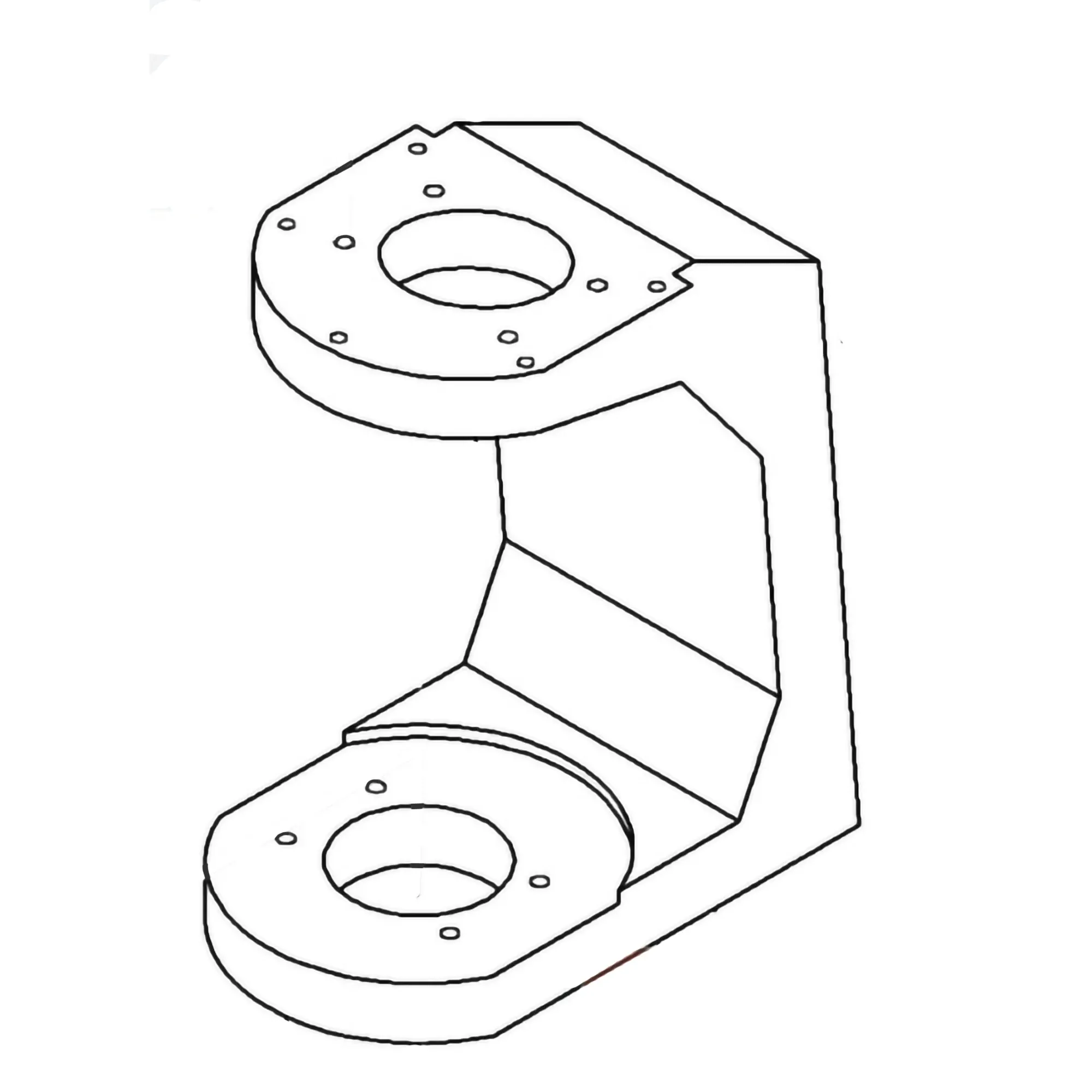 John Deere Powered Rear Wheel Motor Valve Yoke - HXE28385