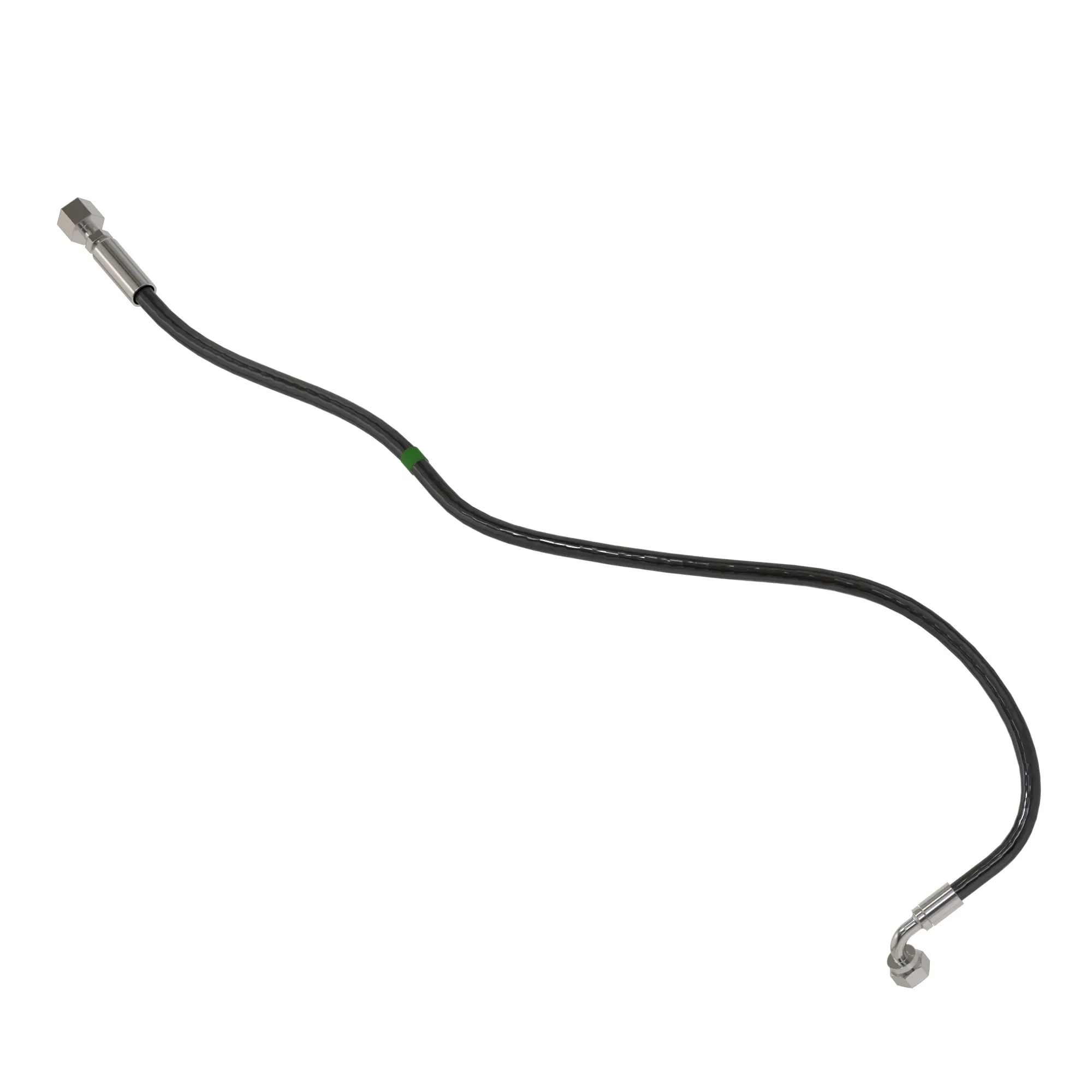 John Deere RH Topper Lift Cylinder Rod End to Knockdown Roller Tilt Cylinder Cap End Hose - AXT17640