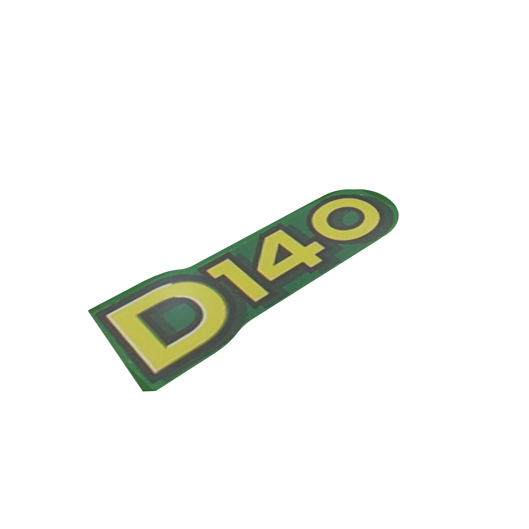 John Deere D140 Model Hood Label - GX23639