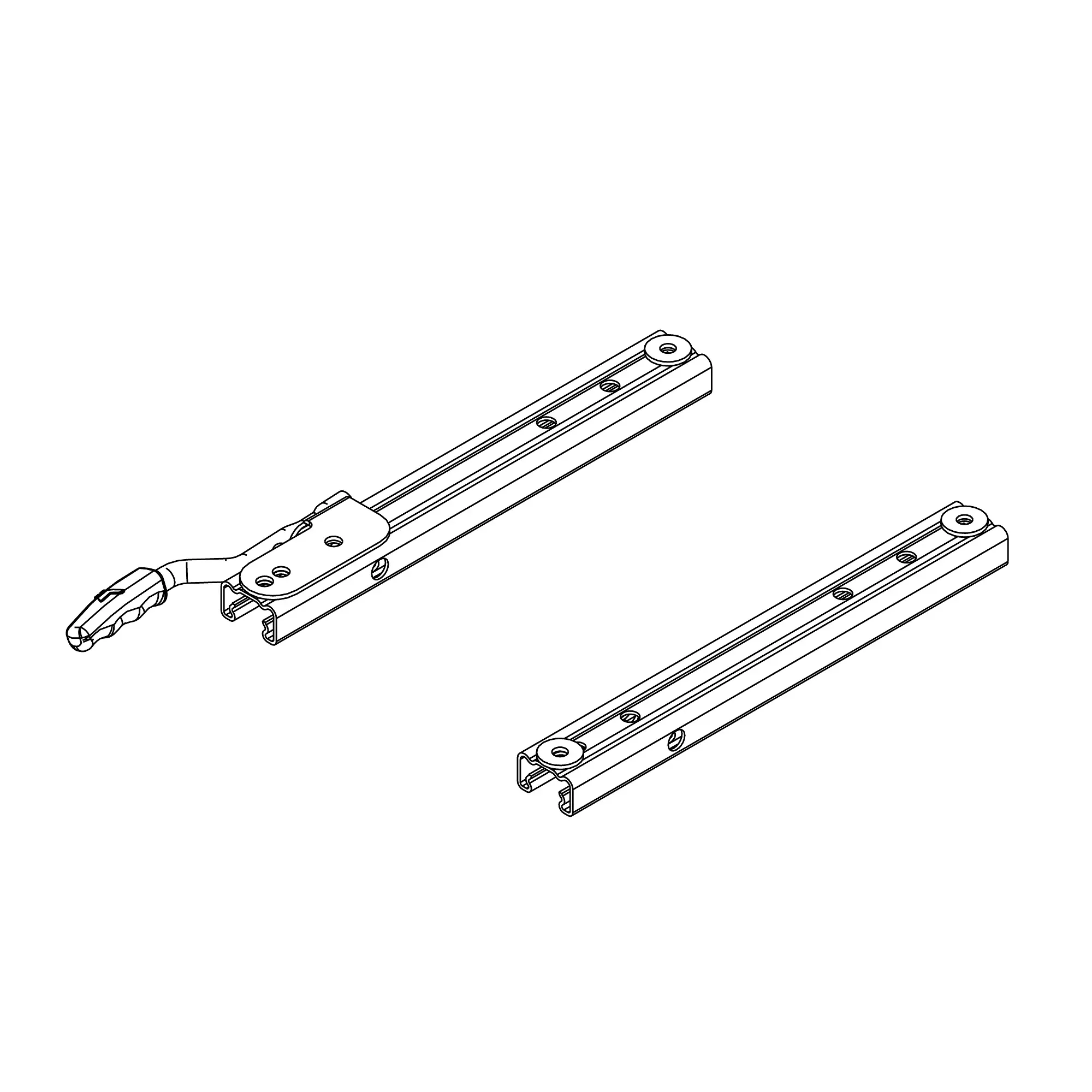 John Deere Seat Slide Track Kit - AL117258