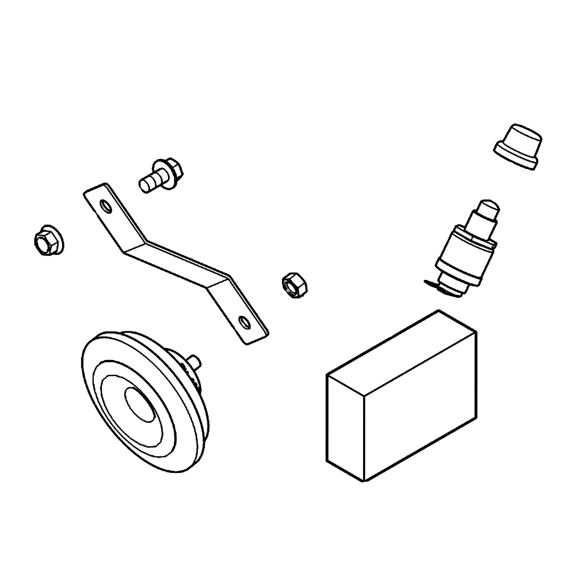 John Deere Horn Kit (Cab Only) - LVB24851
