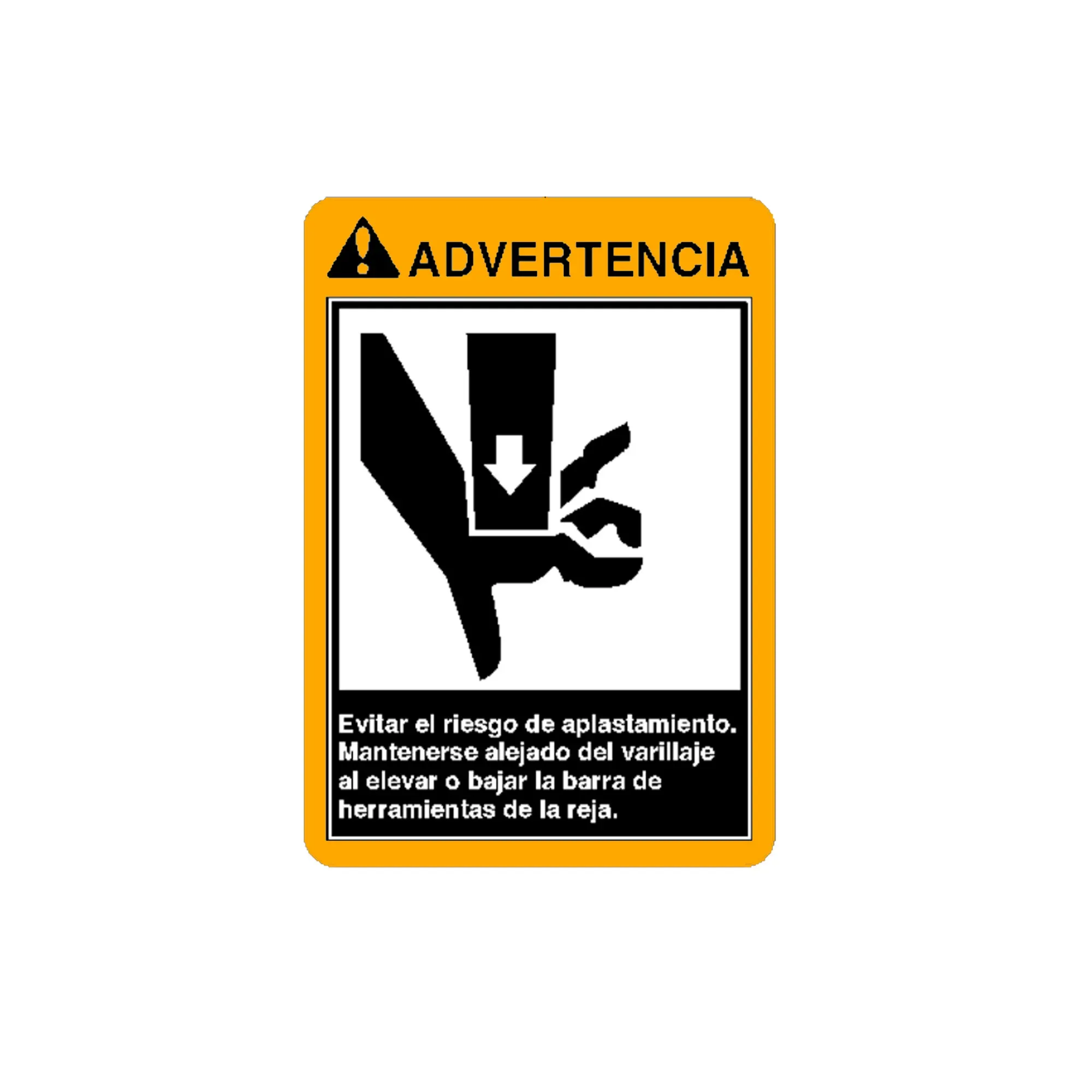 John Deere Warning Decal, Safety Spanish - A78008