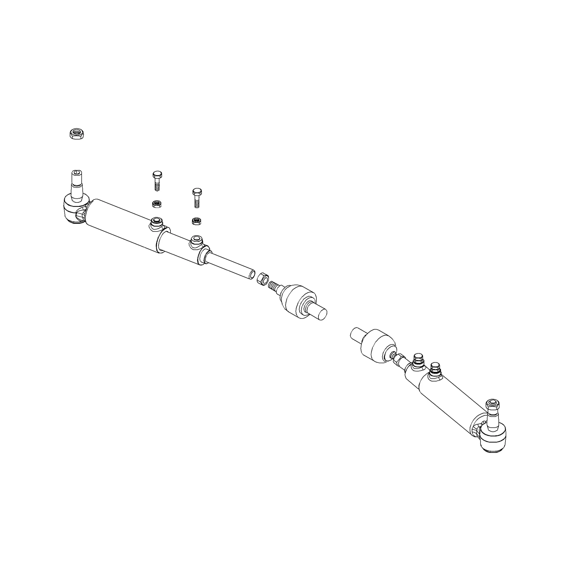 John Deere Steering Cylinder Tie Rod Assembly - RE217616