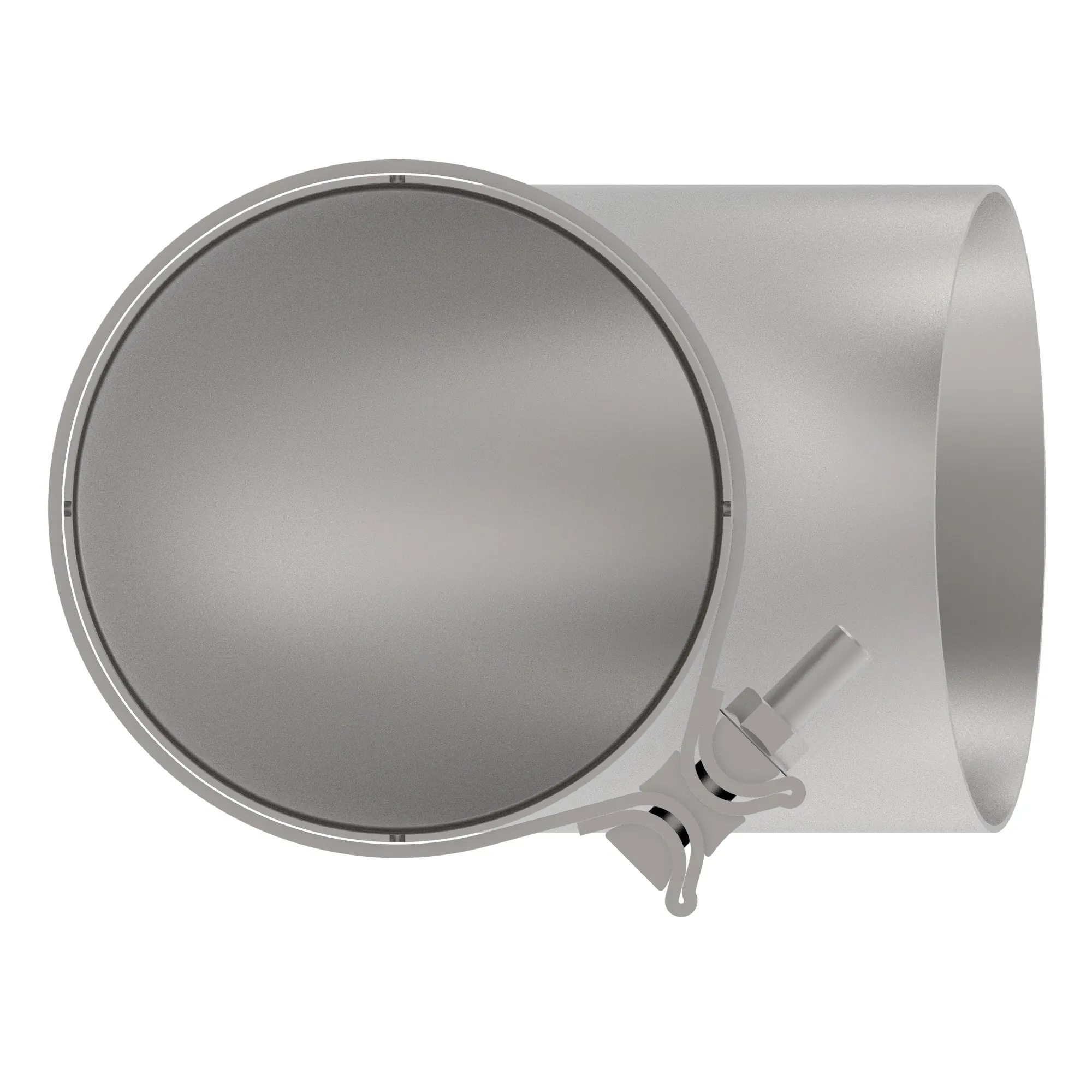 MUFFLER EXTENSION, CURVED OUTLET, 1
