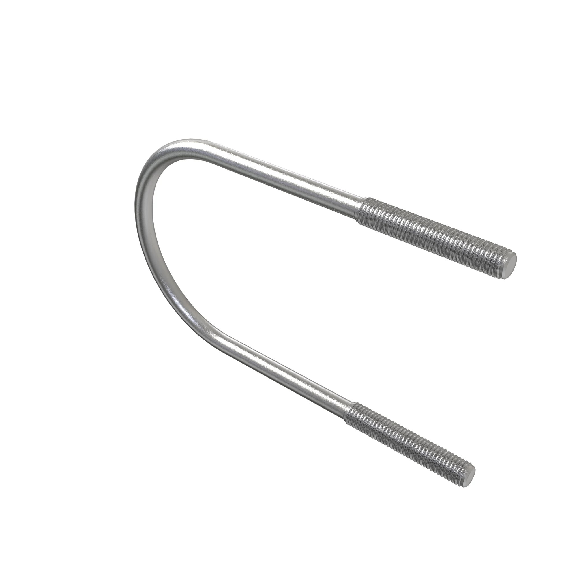 U-BOLT, M12 X 225, 58 ROUND, ZN