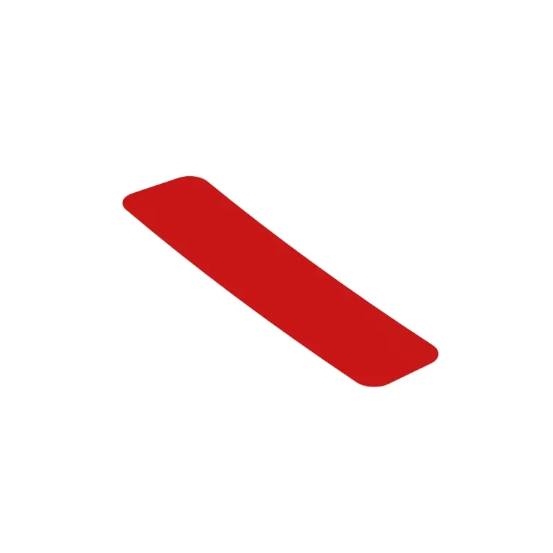 LABEL, RETROFLECTIVE RED