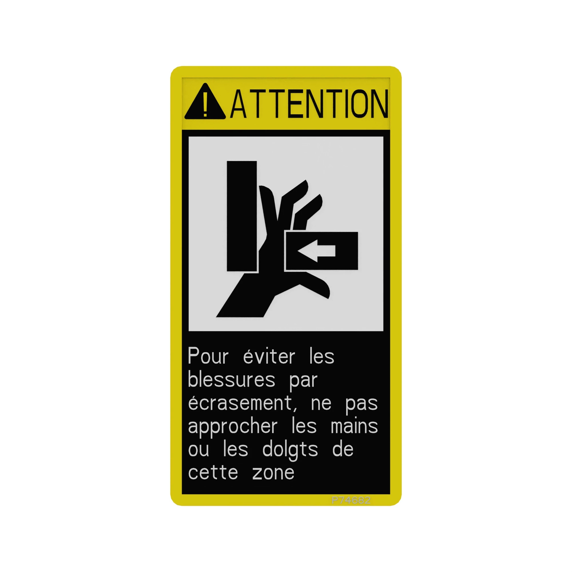 LABEL, LABEL, CAUTION (FRENCH)