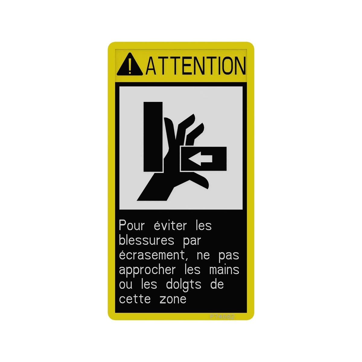 Label, Caution (French)