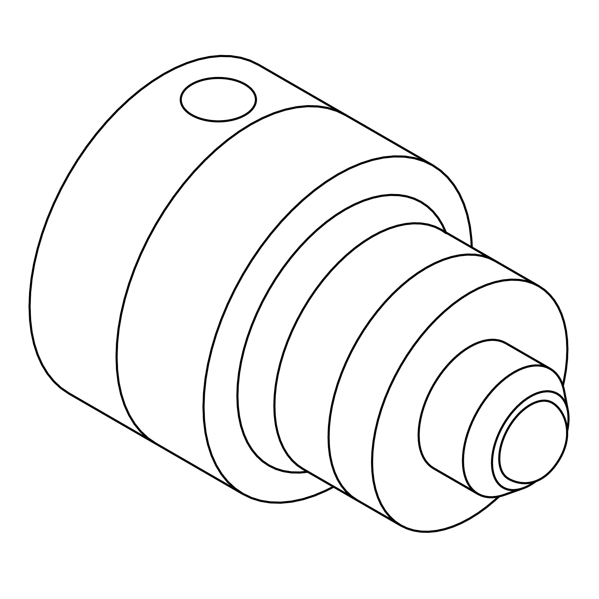 John Deere Back-Up Alarm Adapter Fitting - AH221422