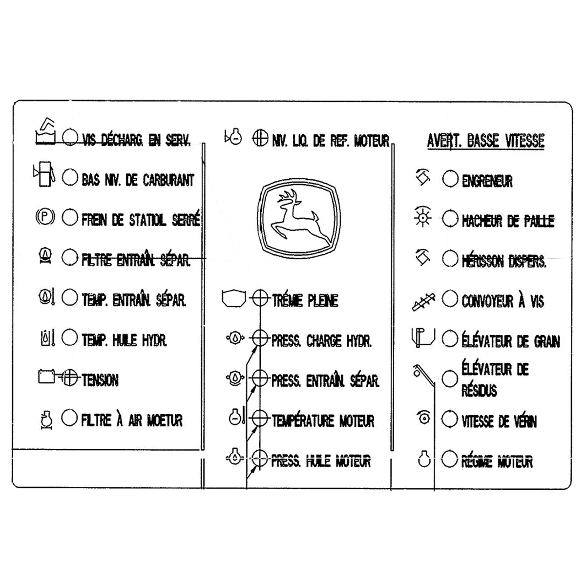 John Deere Graphics Panel - H161110
