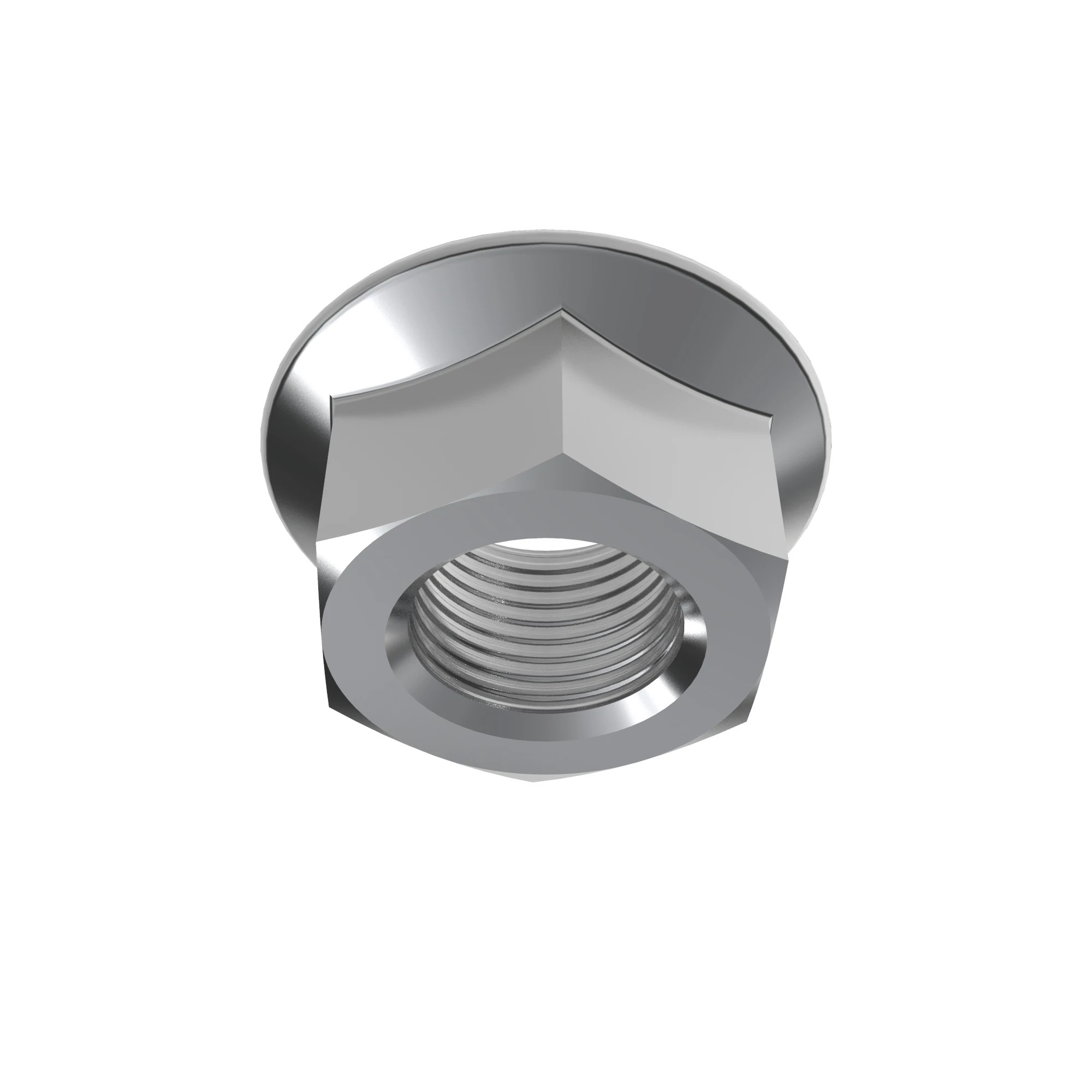 LOCK NUT, (SERRATED FLANGE)