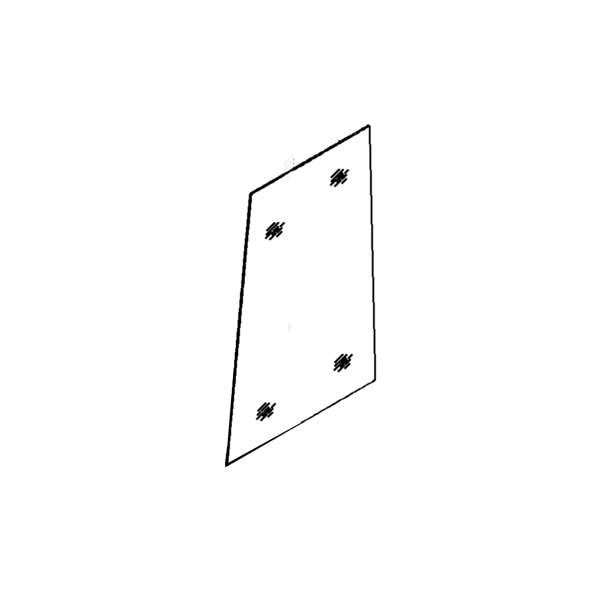 John Deere Left Side Door Windowpane - LW8926581