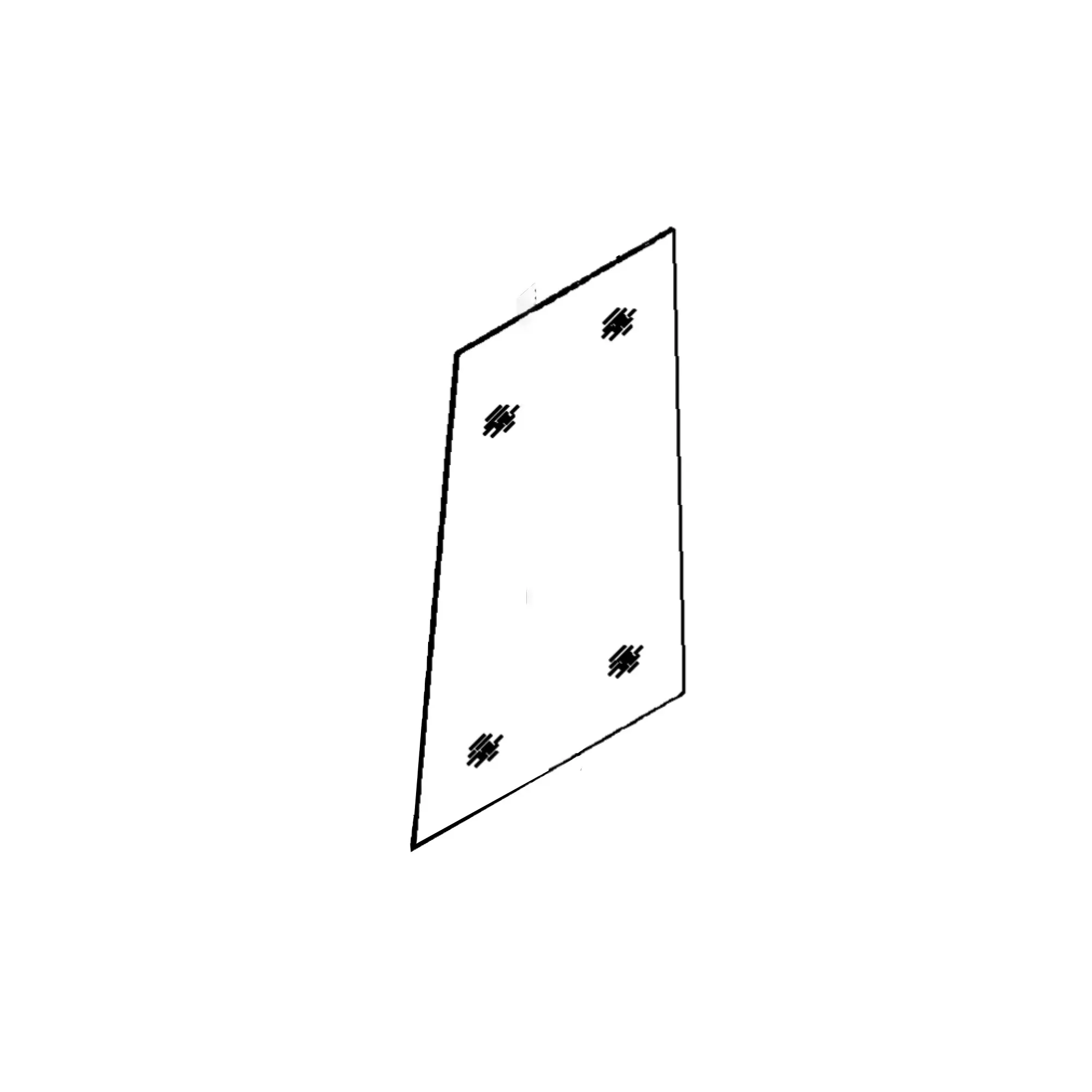 John Deere Left Side Door Windowpane - LW8926581