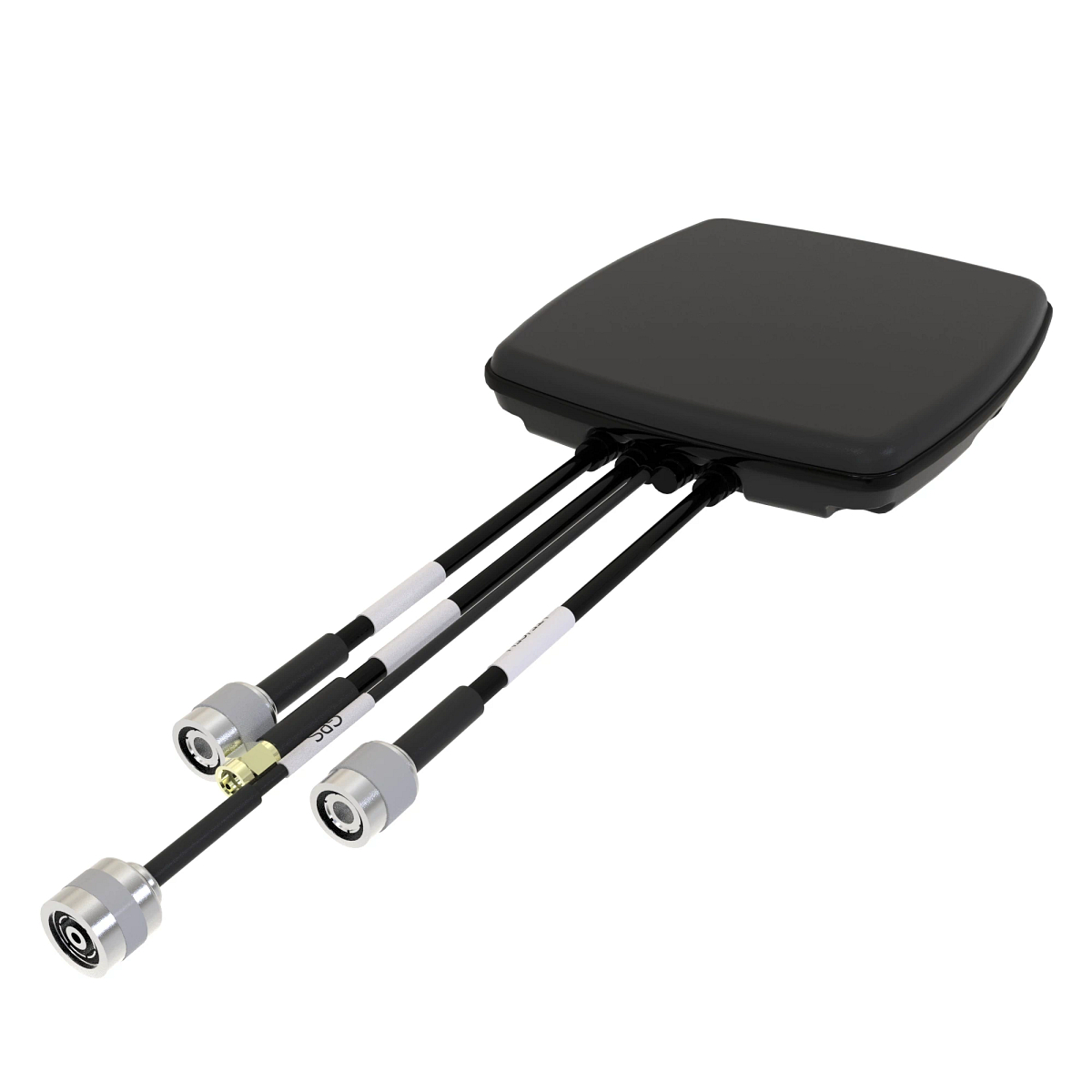 John Deere ustom designed antenna assembly contains the elements for Wi-Fi/Bluetooth, GPS and dual cellular elements as required by the LTE standard. -
