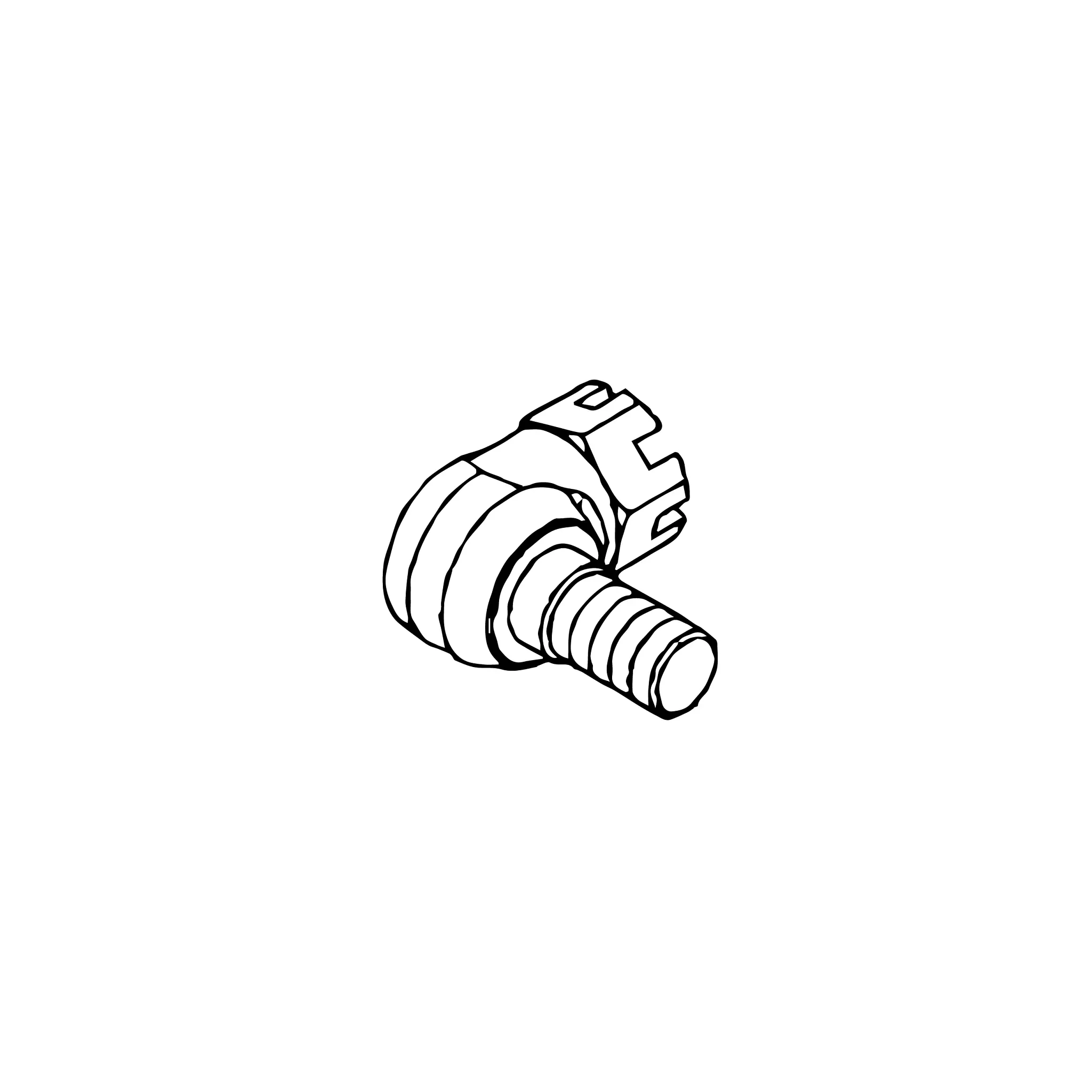 John Deere Steering Cylinder Tie Rod End - AN204822