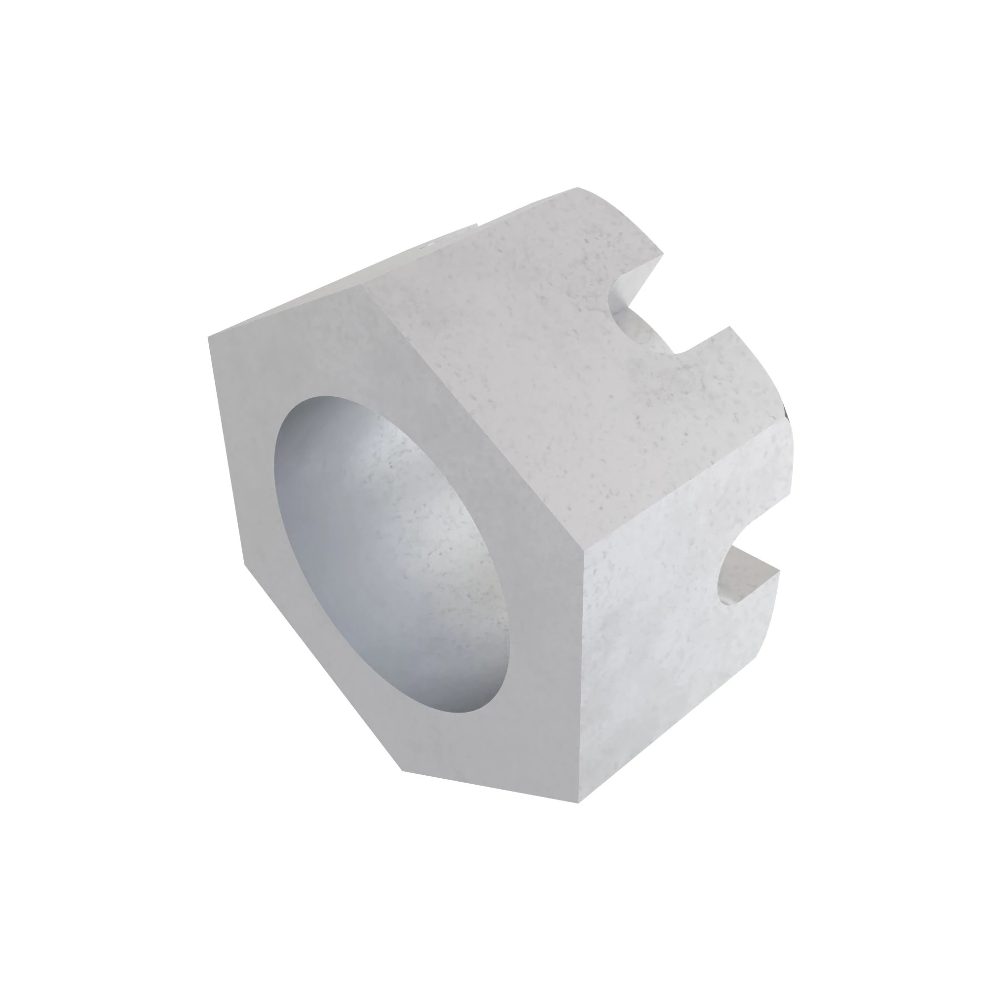 NUT, METRIC HEX SLOTTED