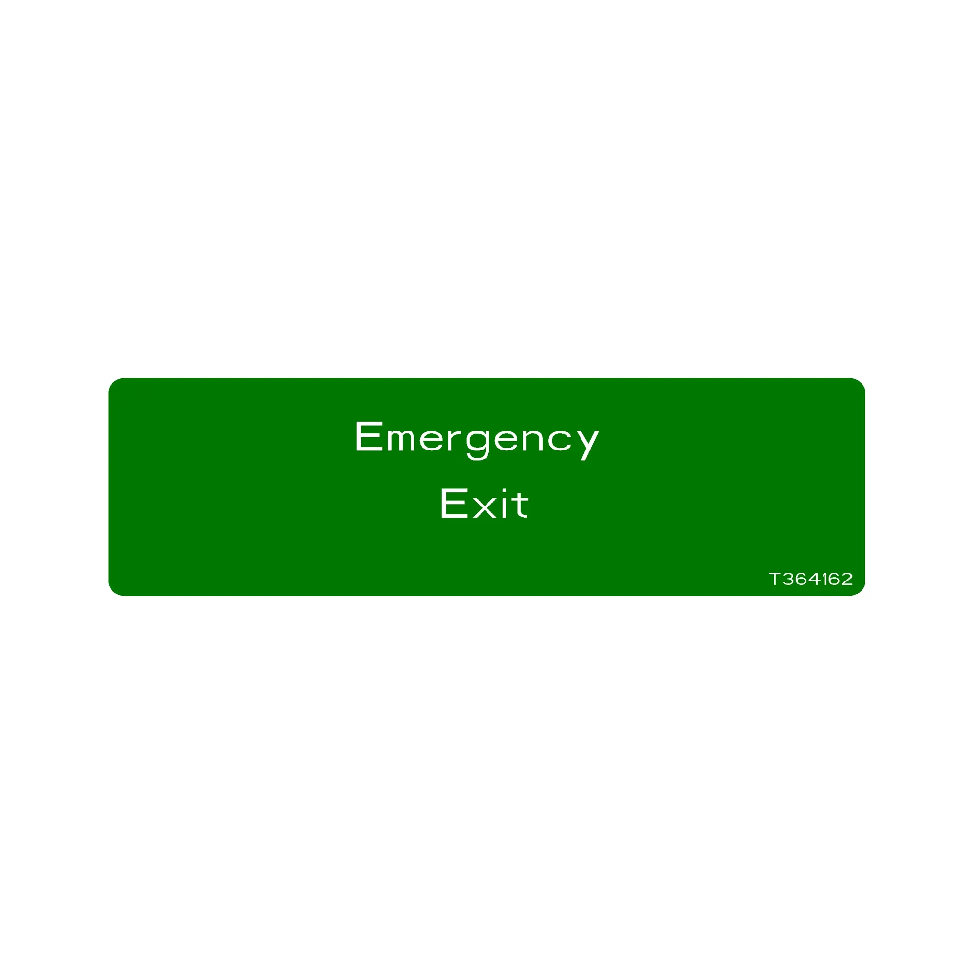 EMERGENCY EXIT DECAL