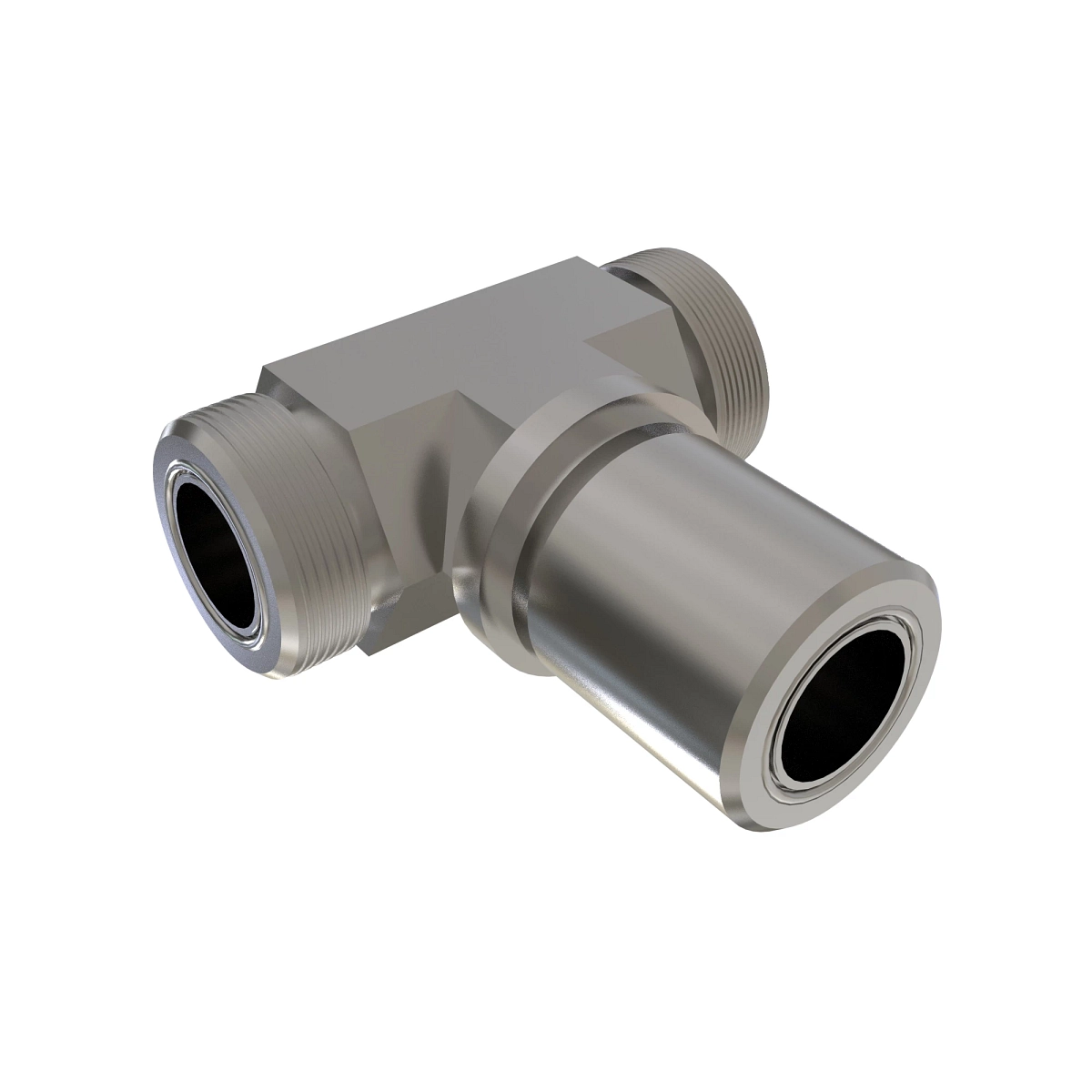 Bulkhead Branch Tee, 0-Ring Fs