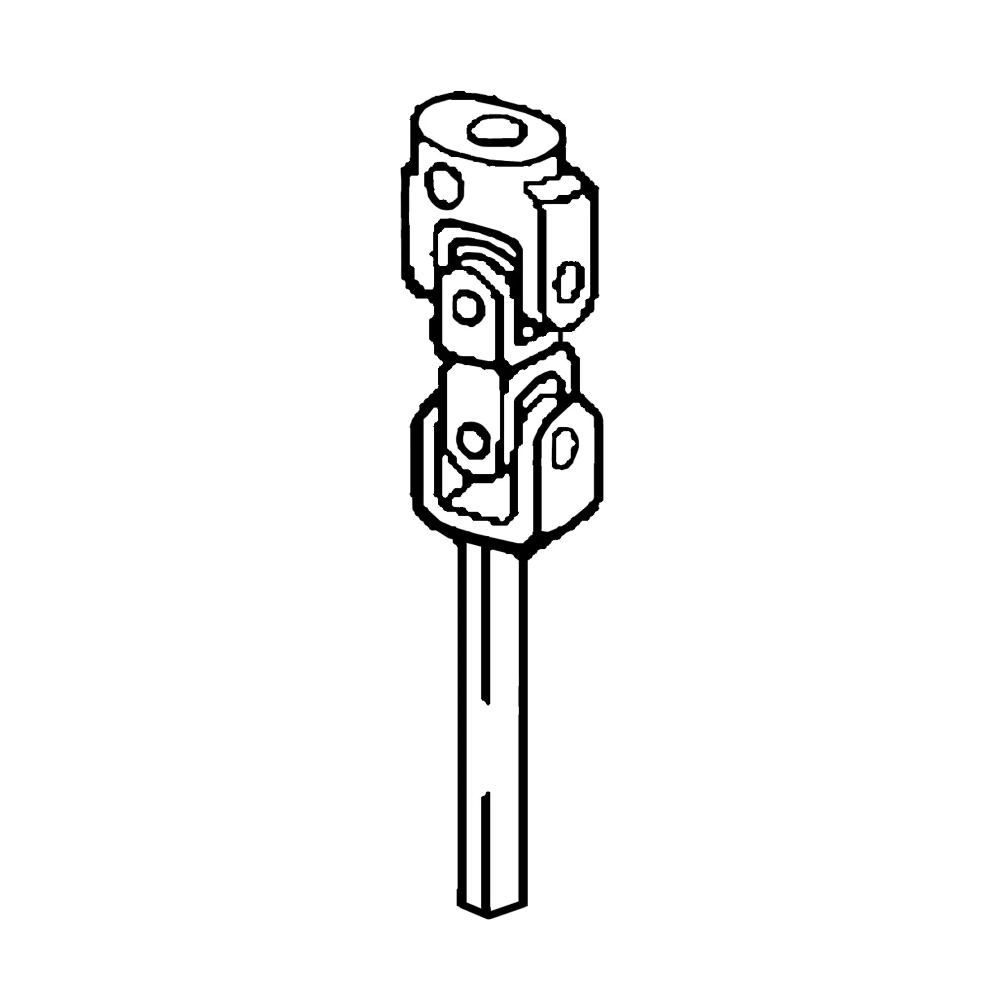 John Deere Steering Column Universal Joint with Shaft - AZ51146