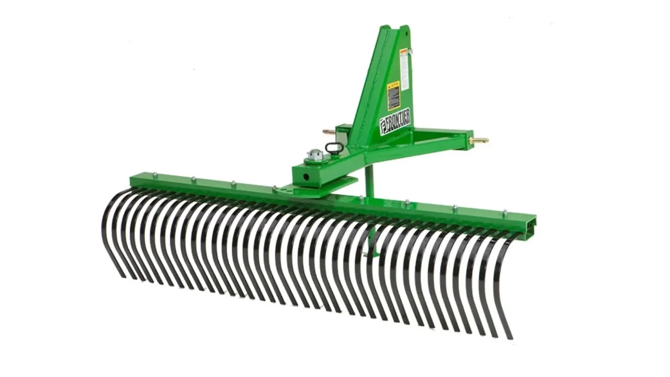 LR50 Series landscaping rake studio shot