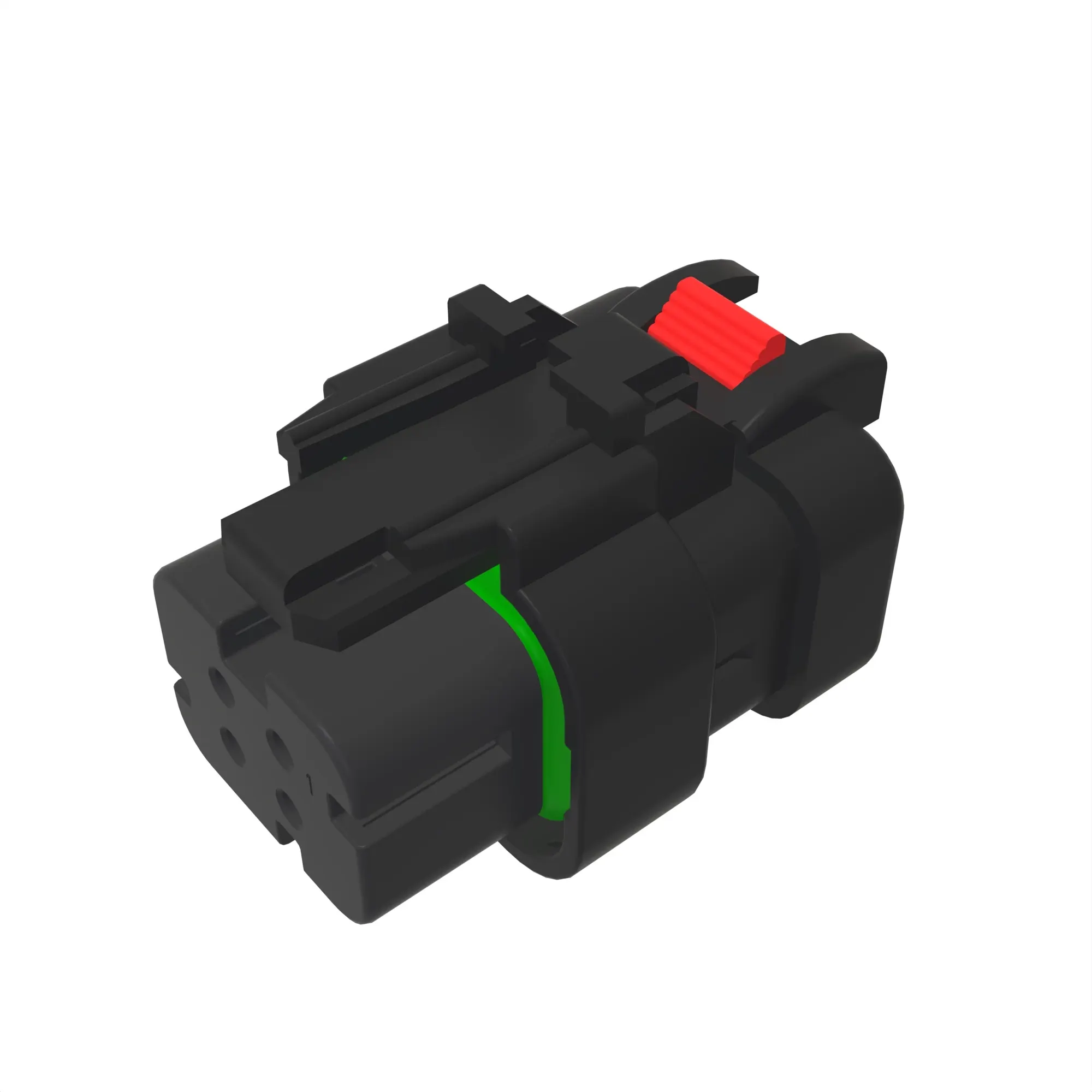 John Deere Gray Electrical Connector Housing, Cavities 4 - 57M9743