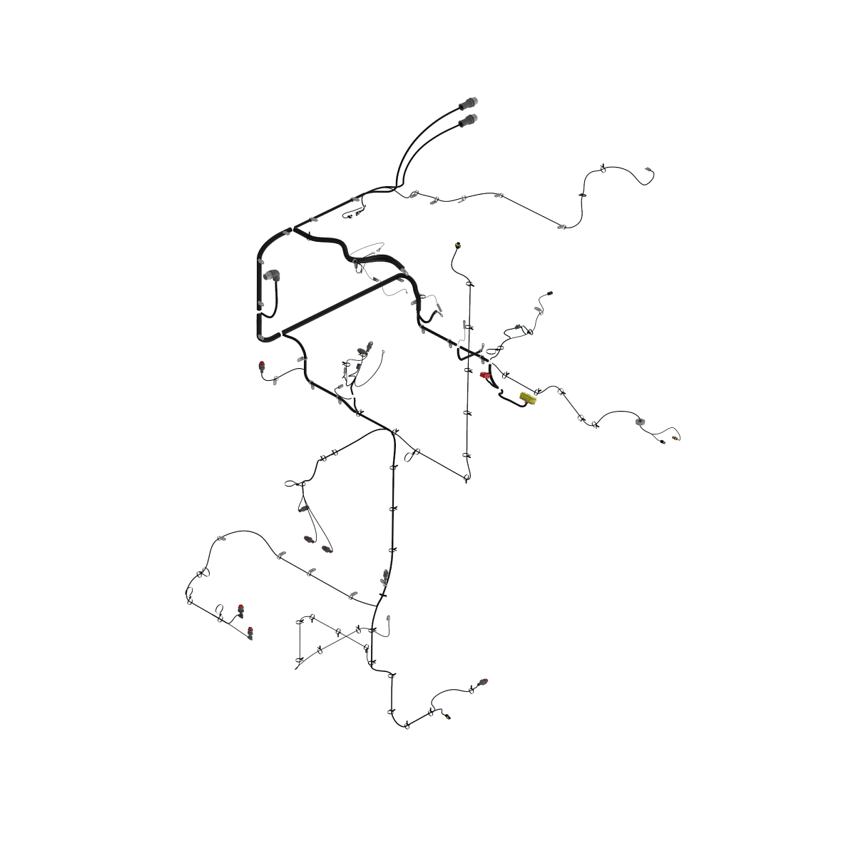 John Deere Engine Wiring Harness, Interim Tier IV - AXE17405