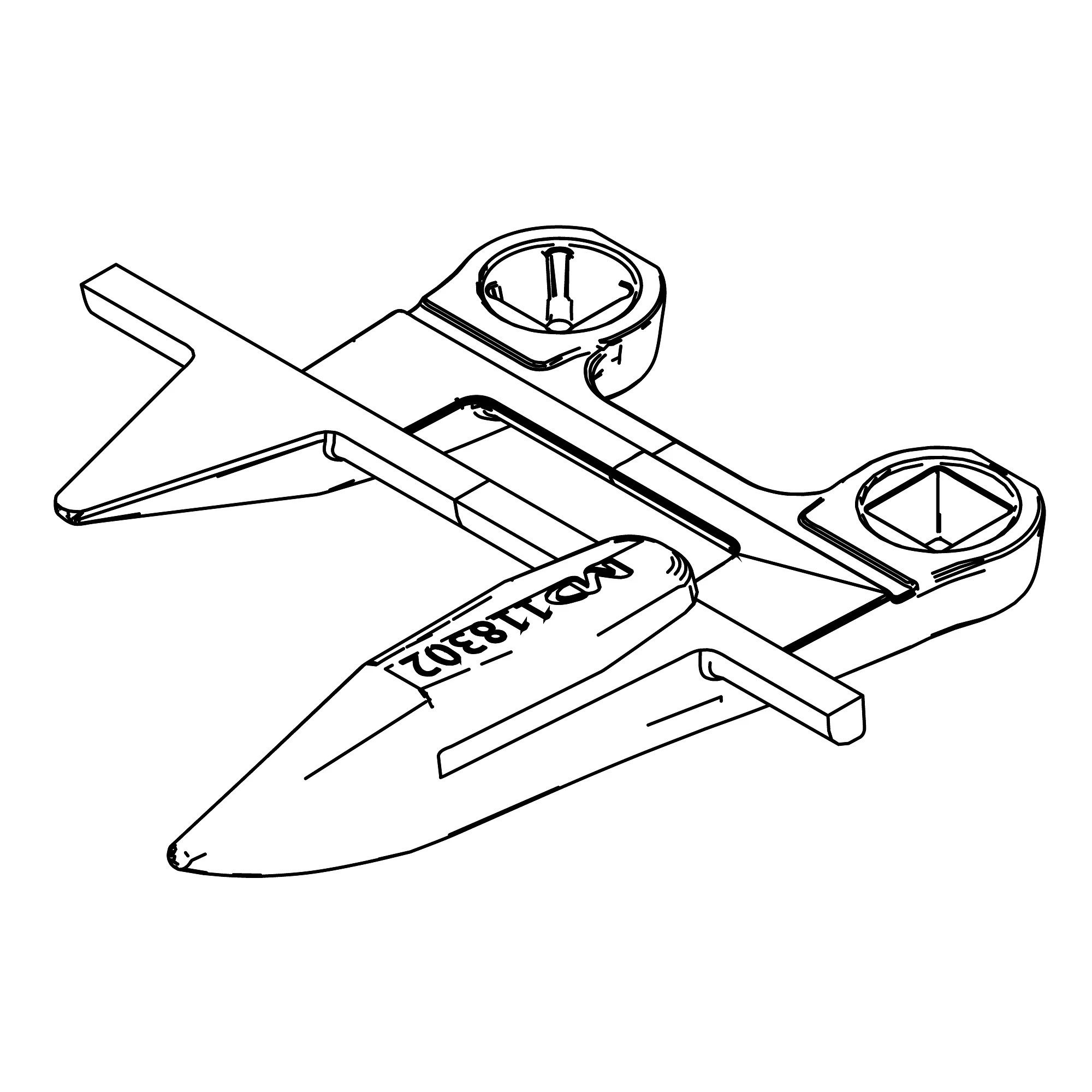 KNIFE GUARD, SICKLE GUARD - RH