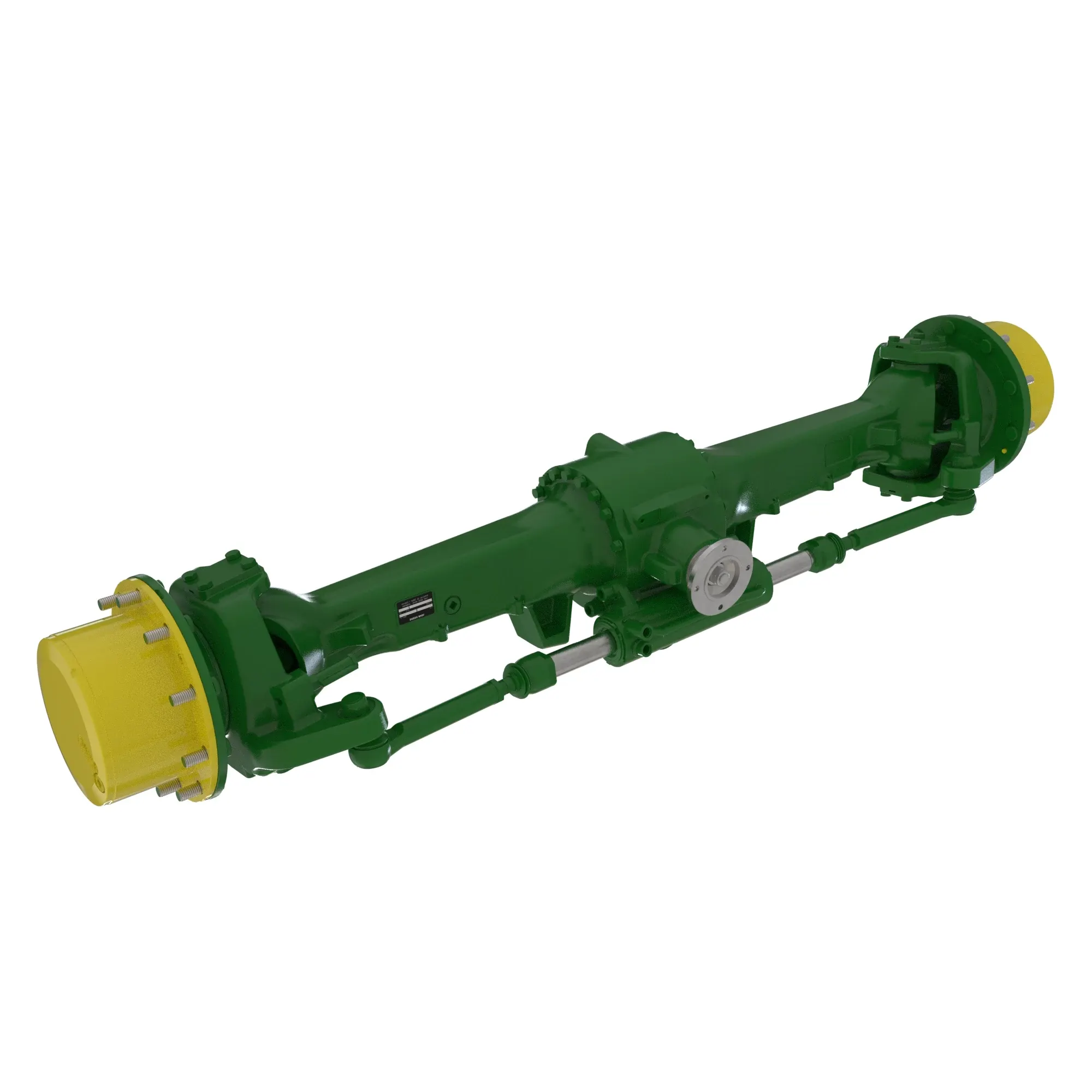 MFWD I=17.500 (DANA 750/10088337), M50LD, King Pin=8, Caster=12, Camber=1, M18 steering cylinder ports