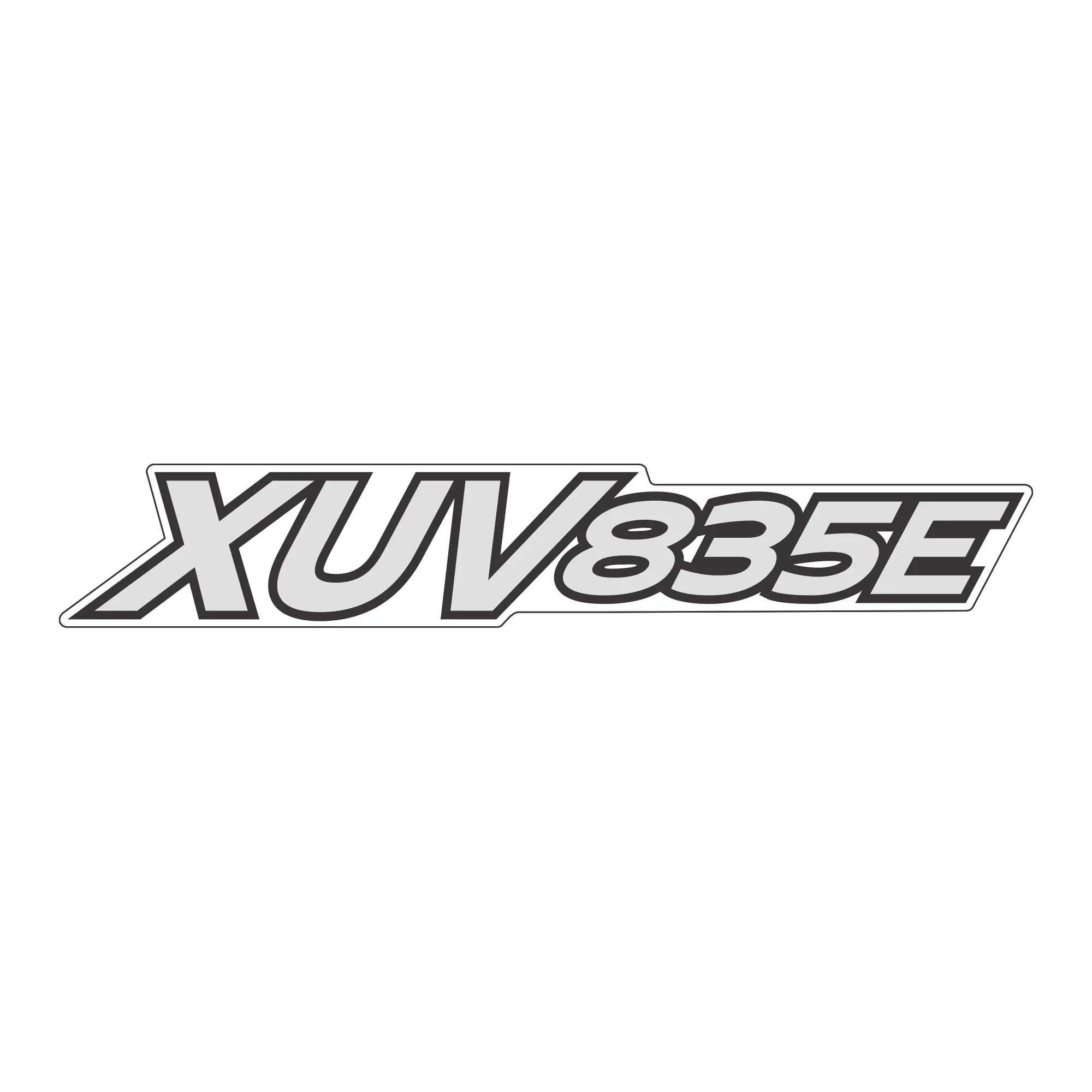 John Deere XUV835E Model Label, Olive and Black/Camo - UC27649