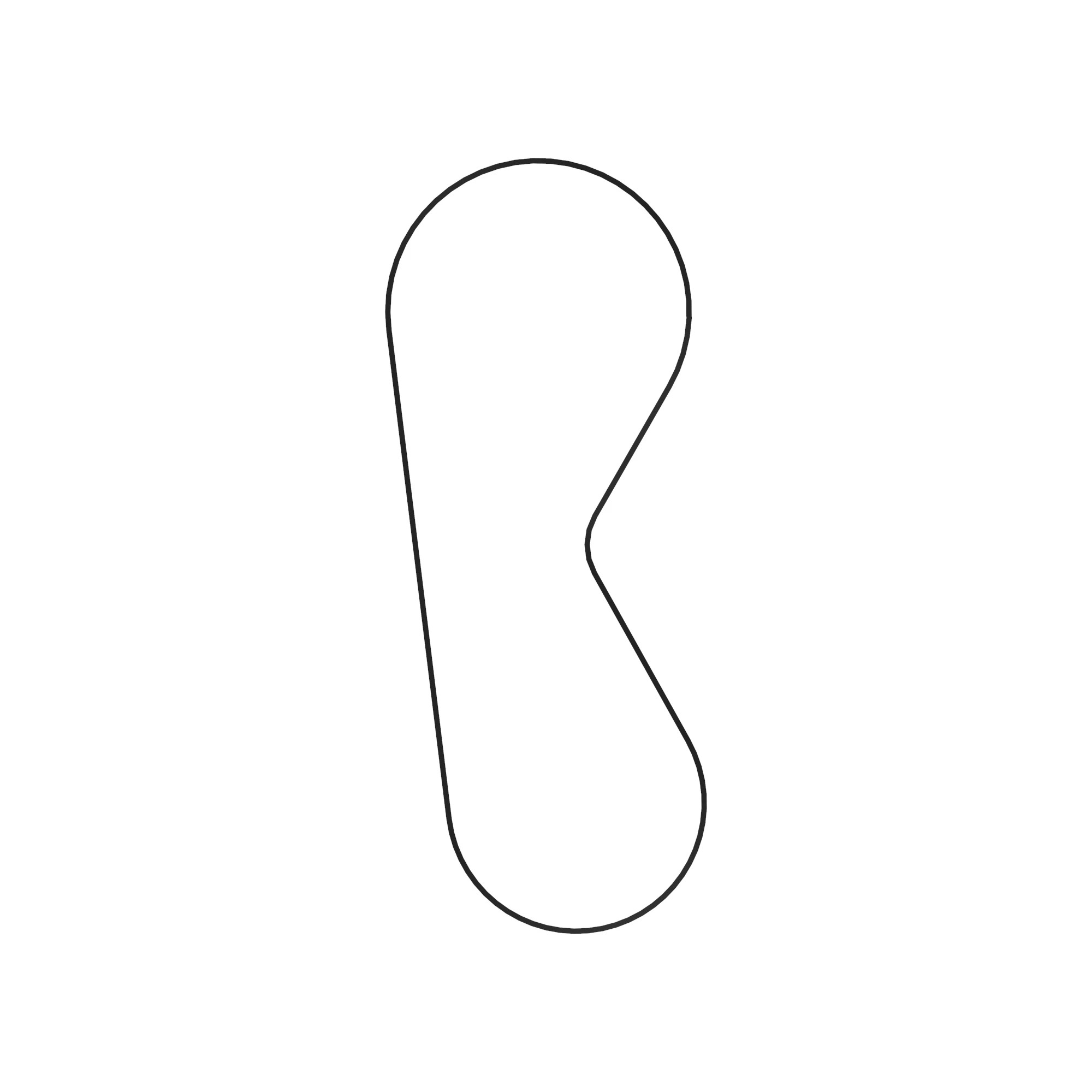 V-BELT, POLY-VEE 8RIB (1310M), V-Belt